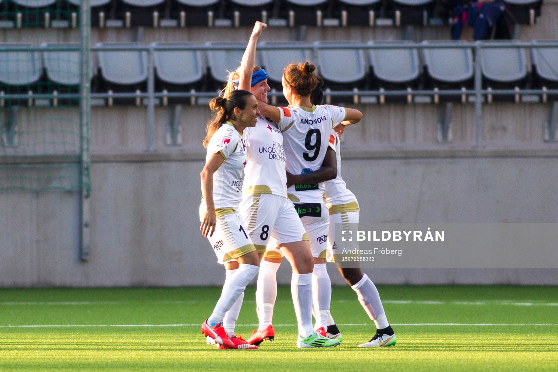 FC Rosengårds Marta Viera da Silva, Kirsten Van De Ven och