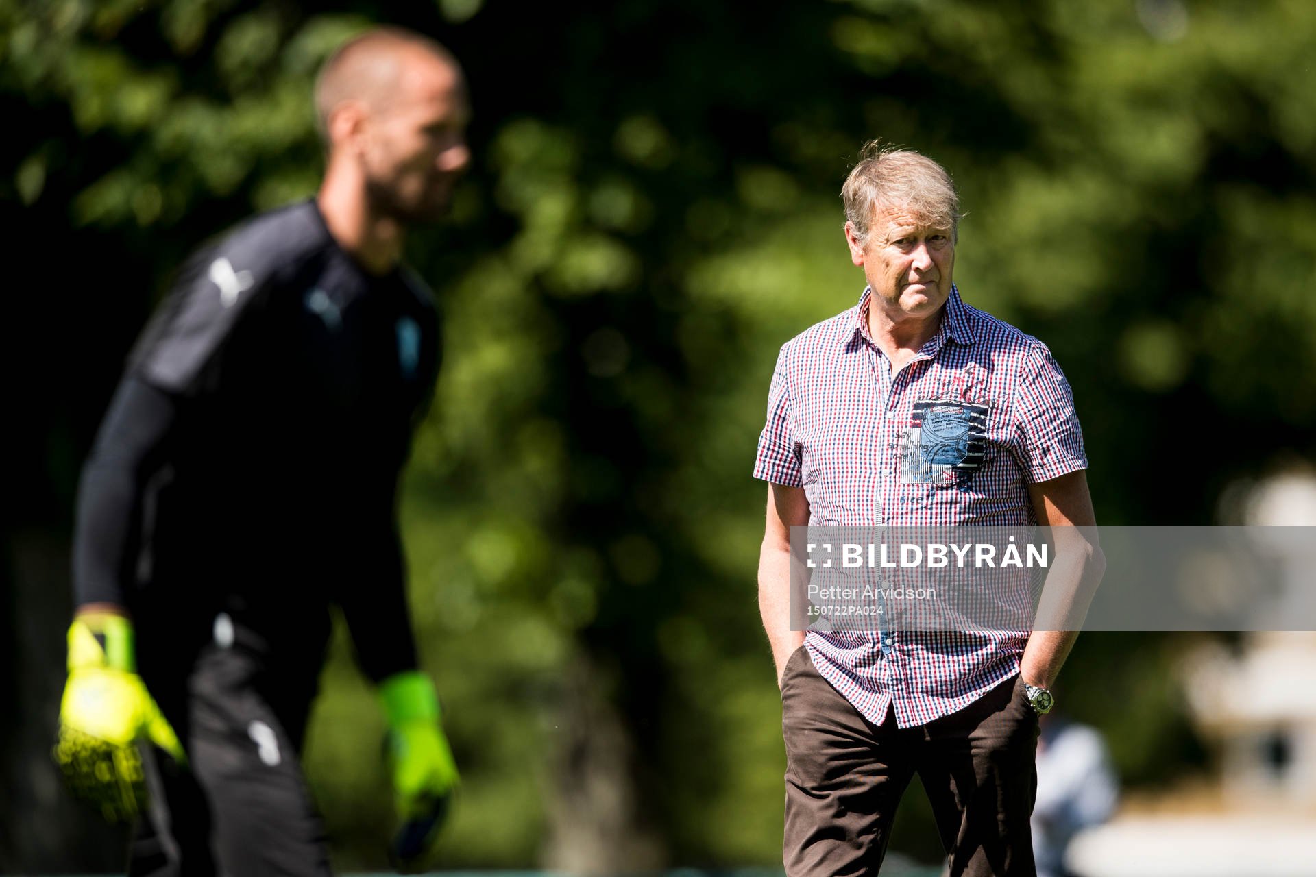 Malmö FFs tränare Åge Hareide och nyförvärv målvakt