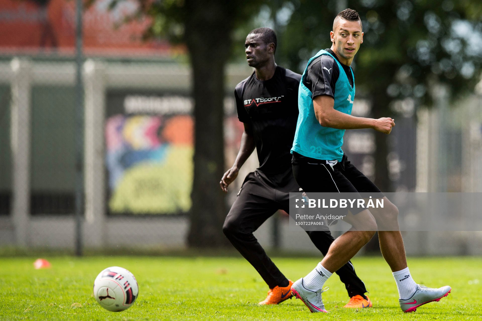 Malmö FFs Enoch Kofi Adu och Nikola Djurdjic