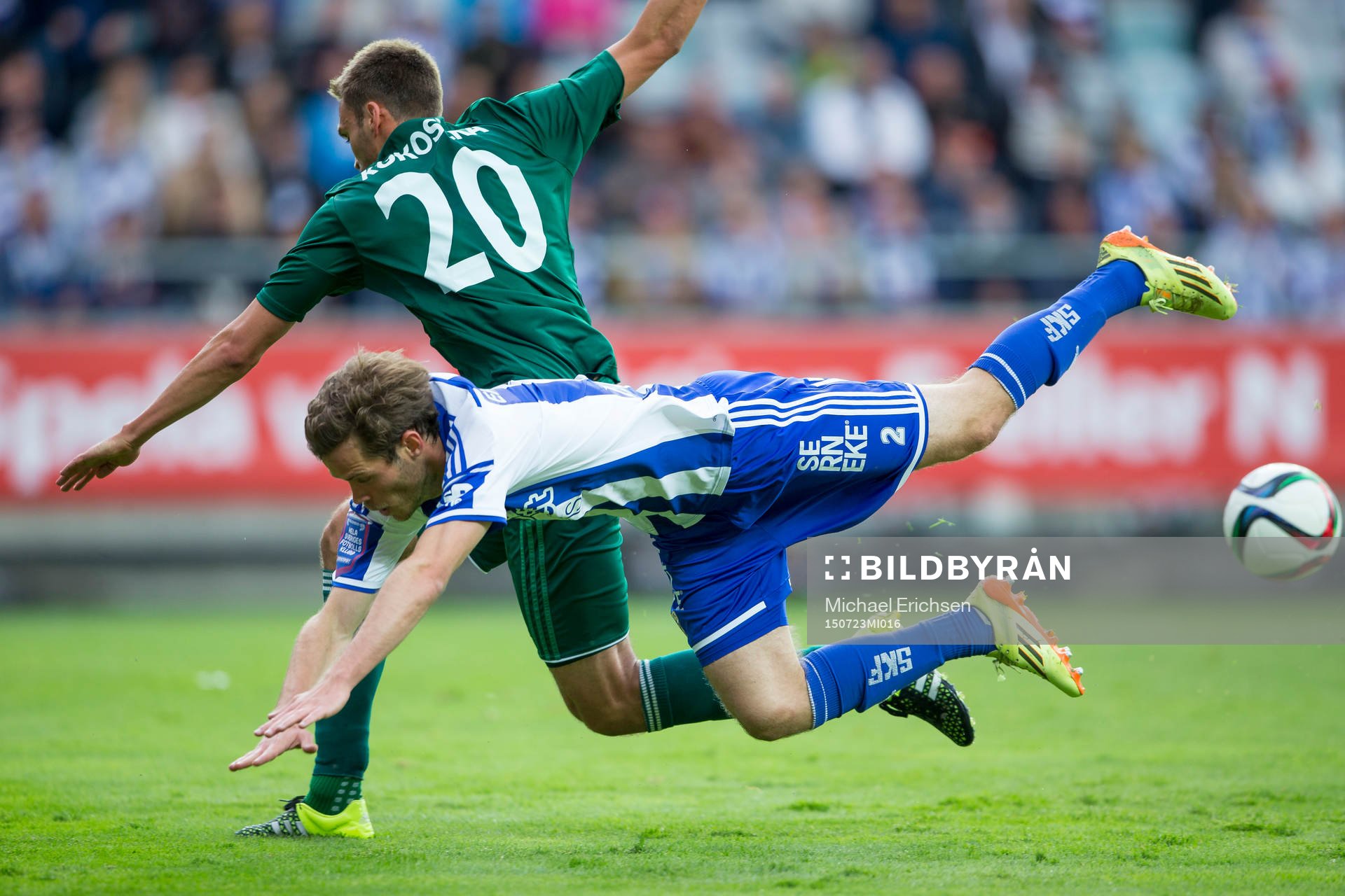 IFK Göteborgs Emil Salomonsson faller