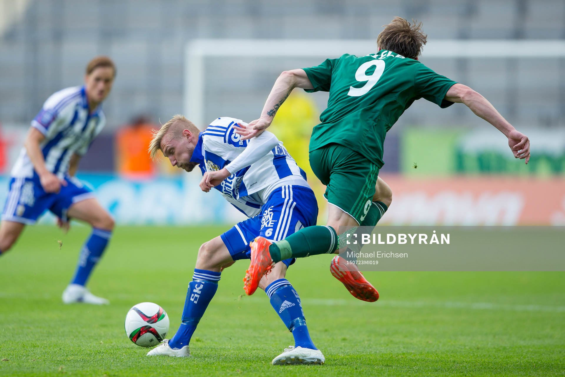 IFK Göteborgs Sebastian Eriksson mot Slask Wroclaws Jacek