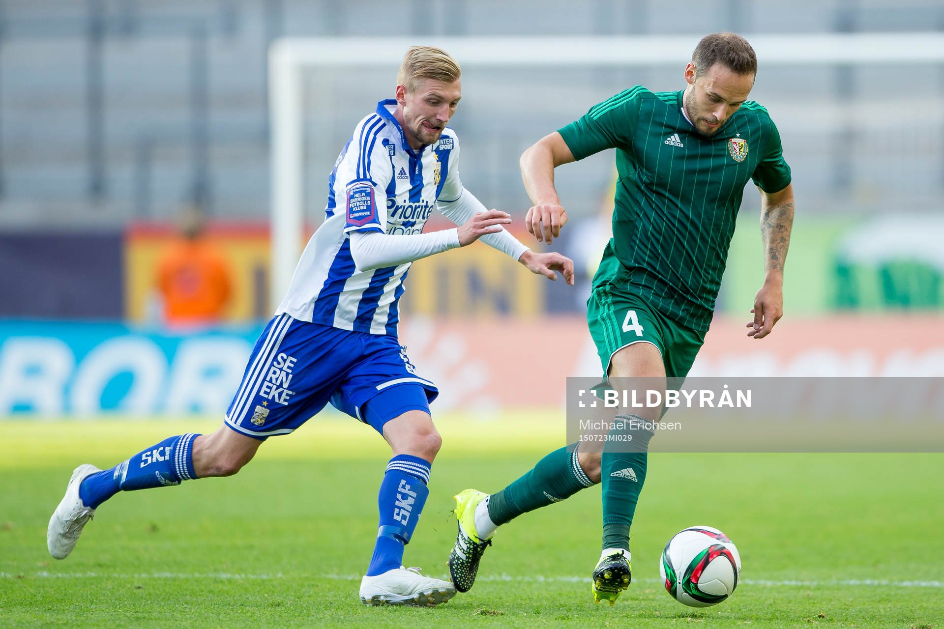 IFK Göteborgs Sebastian Eriksson mot Slask Wroclaws Tom