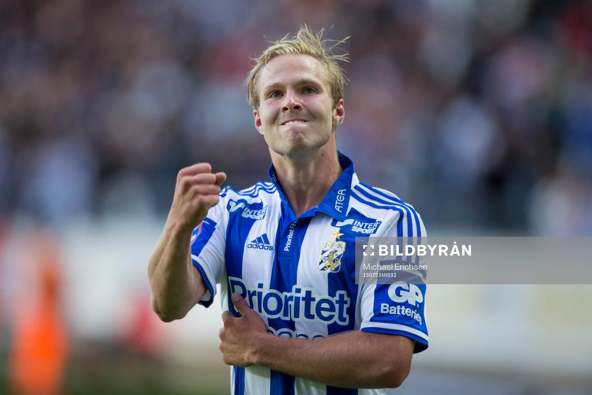 IFK Göteborgs Gustav Engvall jublar
