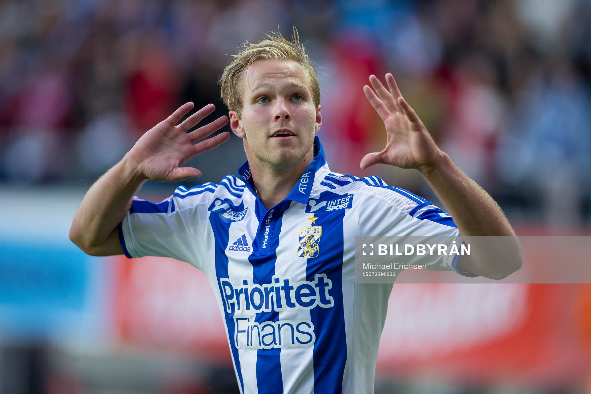 IFK Göteborgs Gustav Engvall jublar