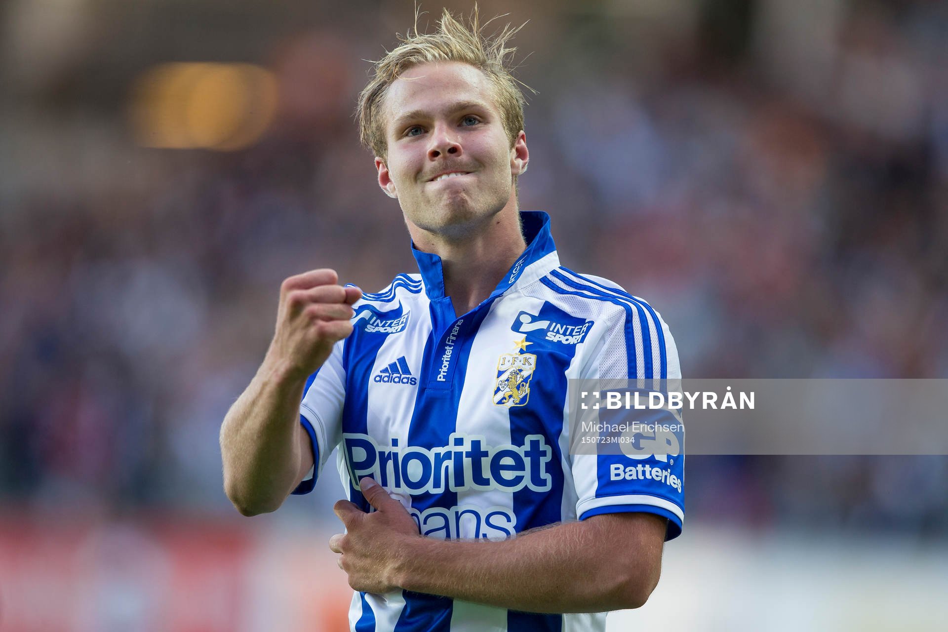 IFK Göteborgs Gustav Engvall jublar