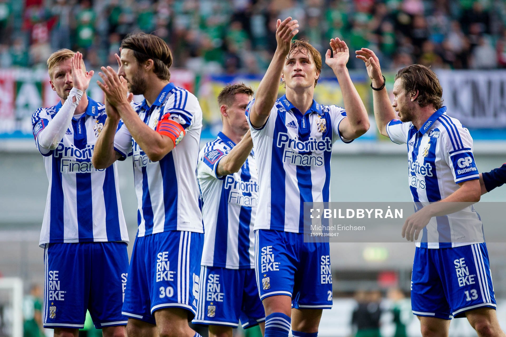 IFK Göteborgs Sebastian Eriksson, Mattias Bjärsmyr, Jakob