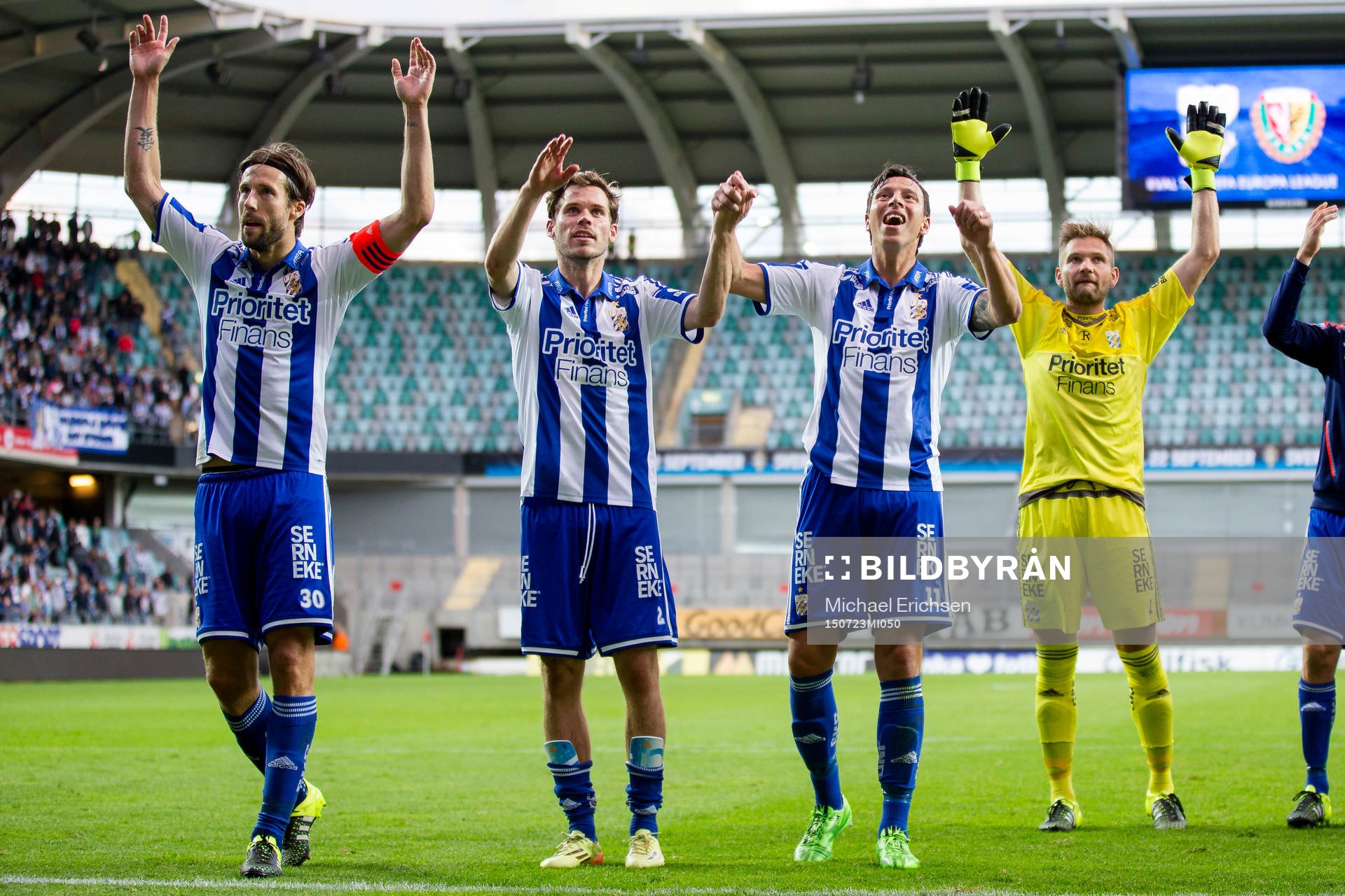 IFK Göteborgs Mattias Bjärsmyr, Emil Salomonsson och