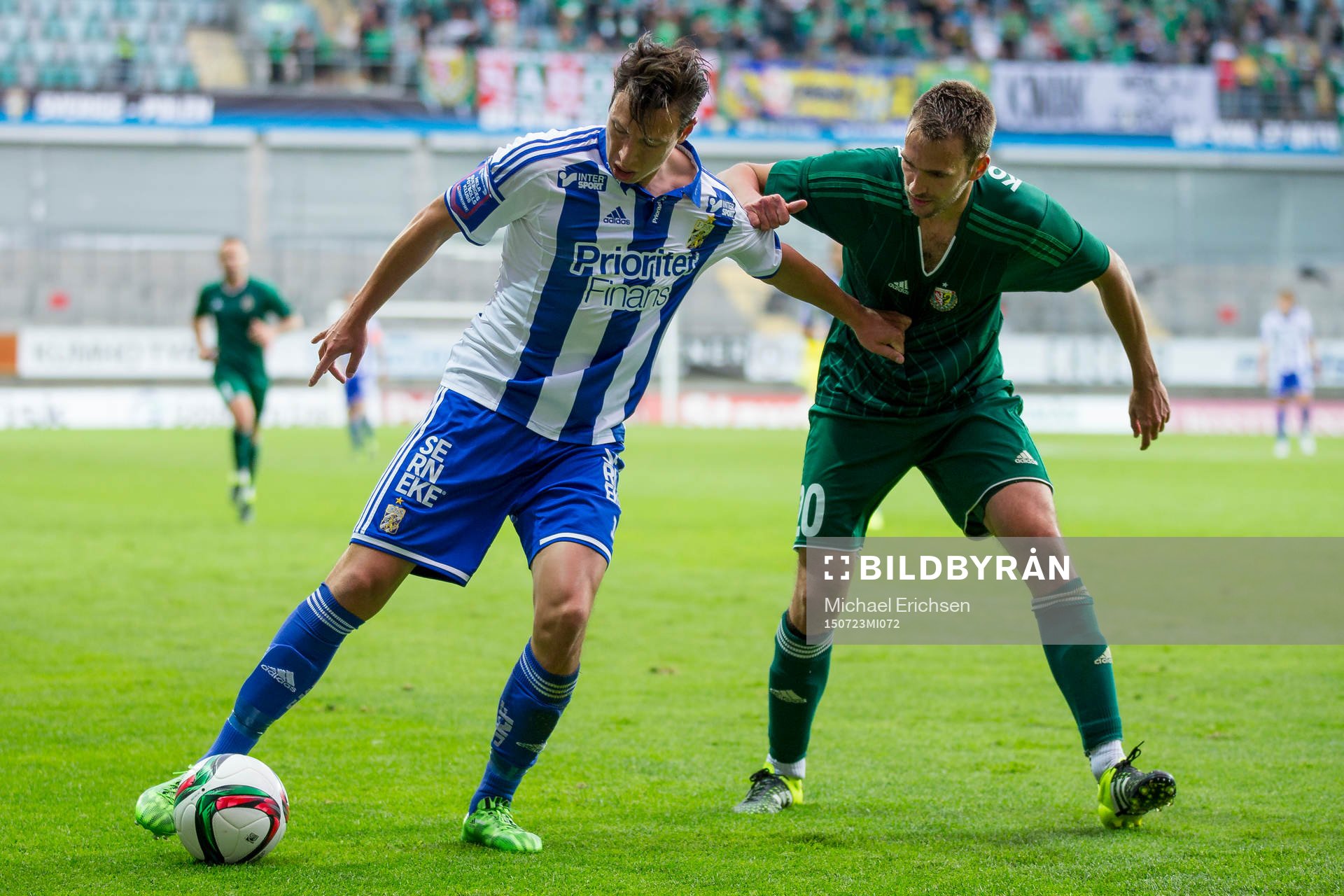 IFK Göteborgs Martin Smedberg-Dalence mot Slask Wroclaws