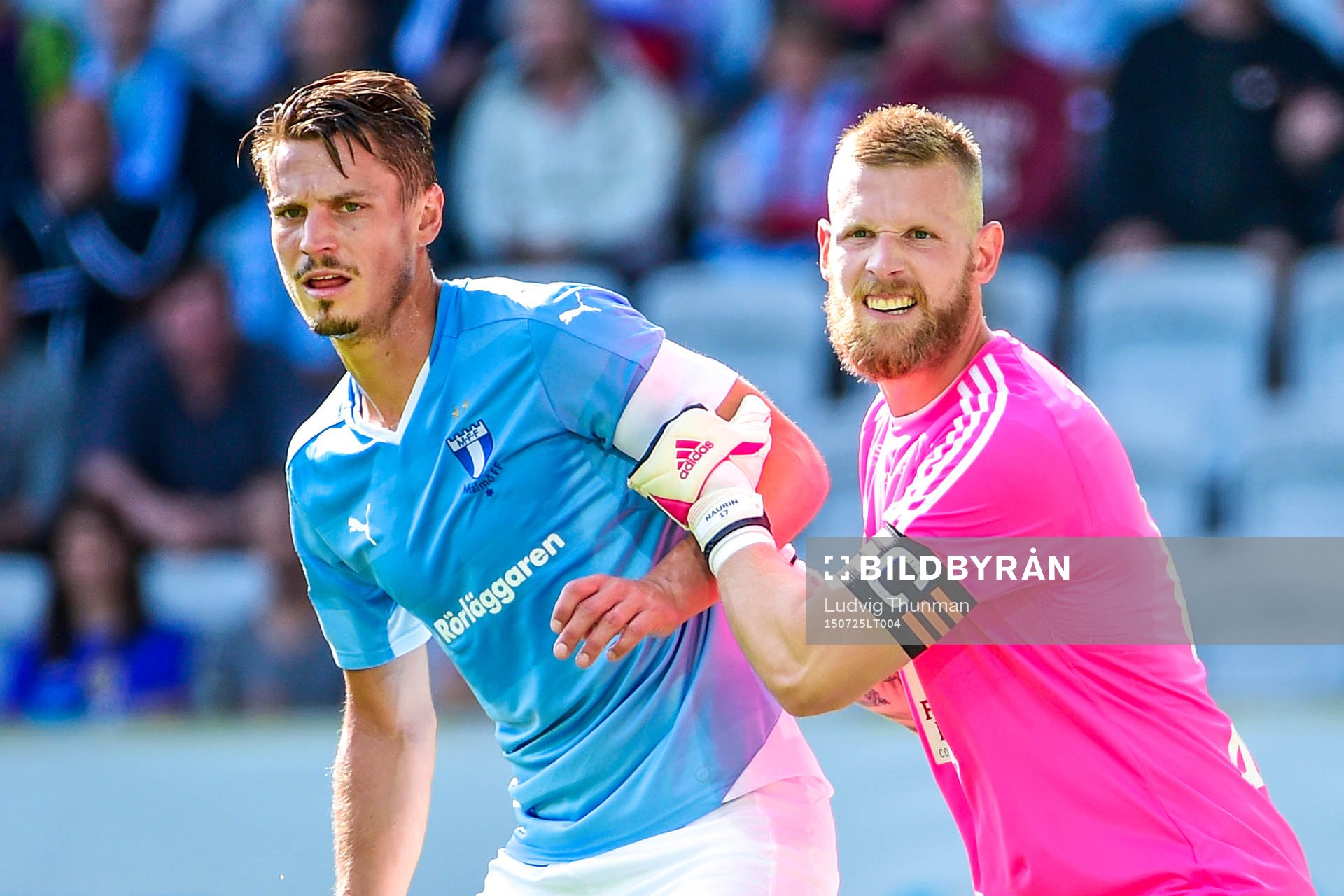 Malmö FFs Markus Rosenberg och Sundsvalls målvakt Tommy