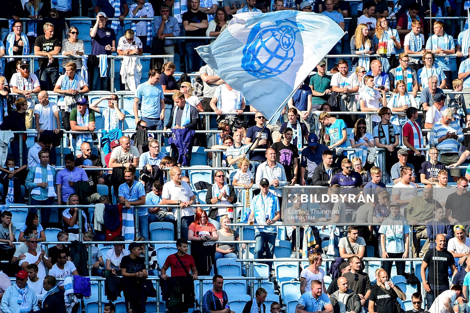 Malmö FFs supportrar på läktaren