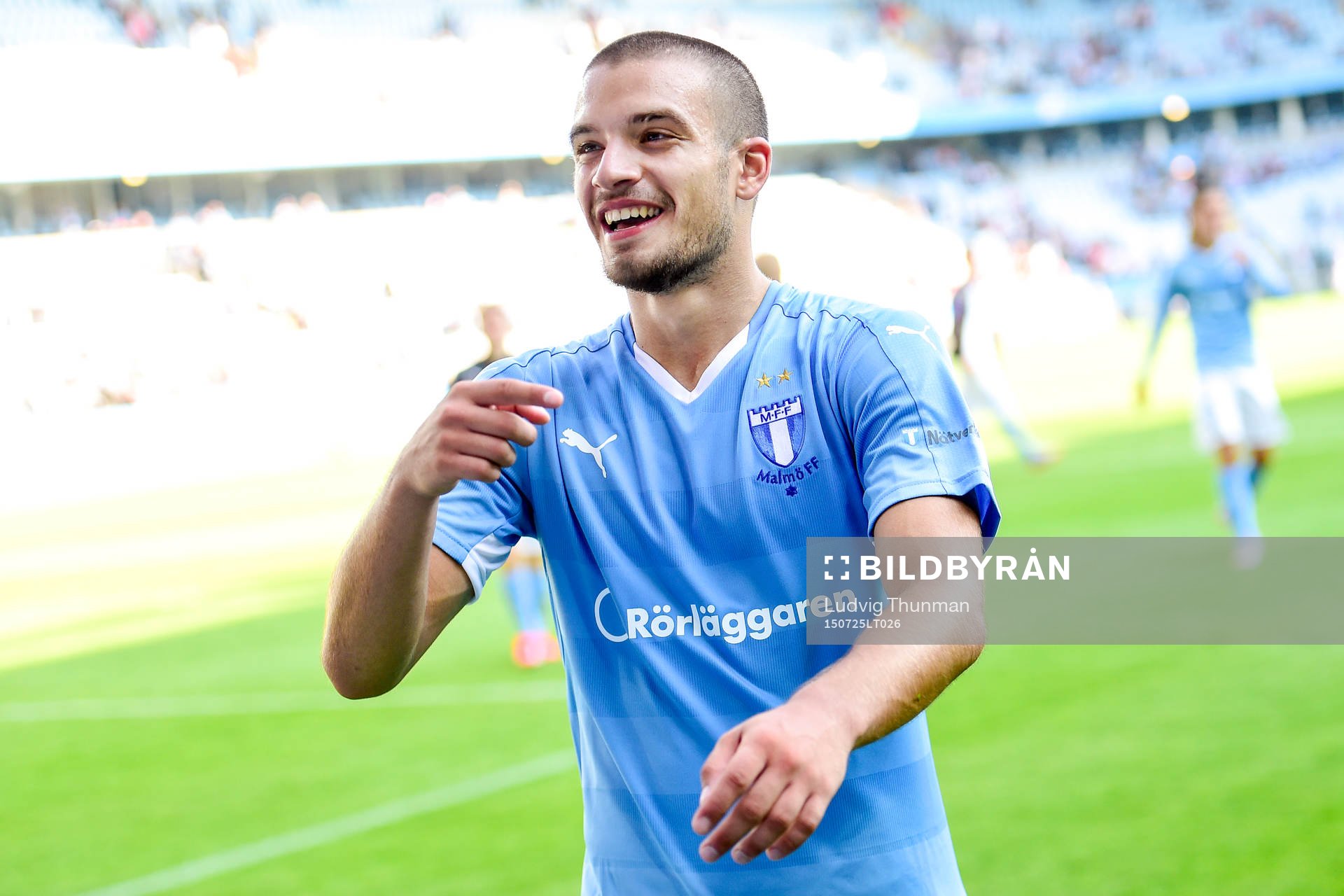 Malmö FFs Vladimir Rodic firar