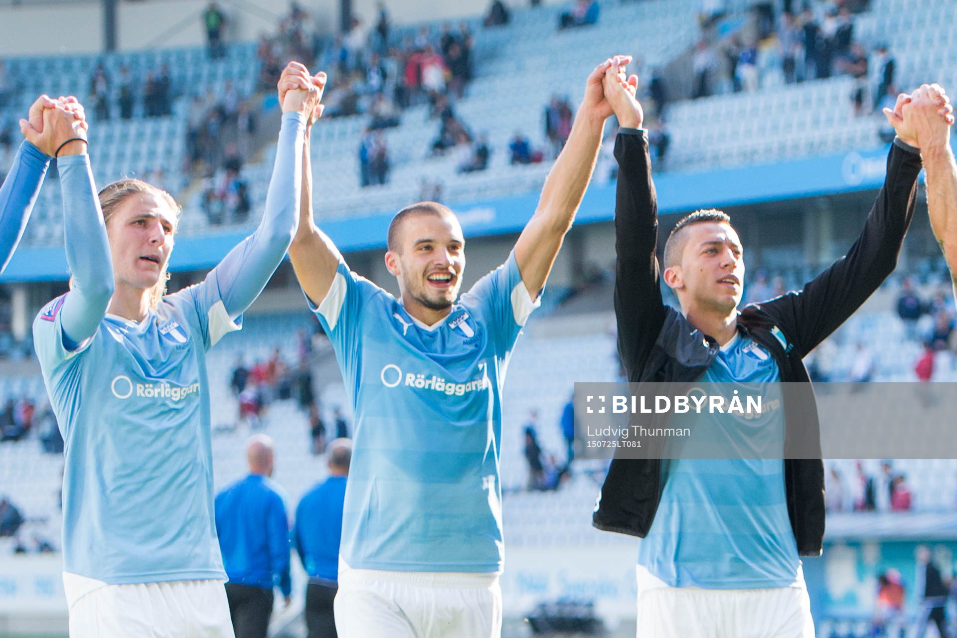 Malmö FFs Pawel Cibicki, Vladimir Rodic och Nikola Djurjic