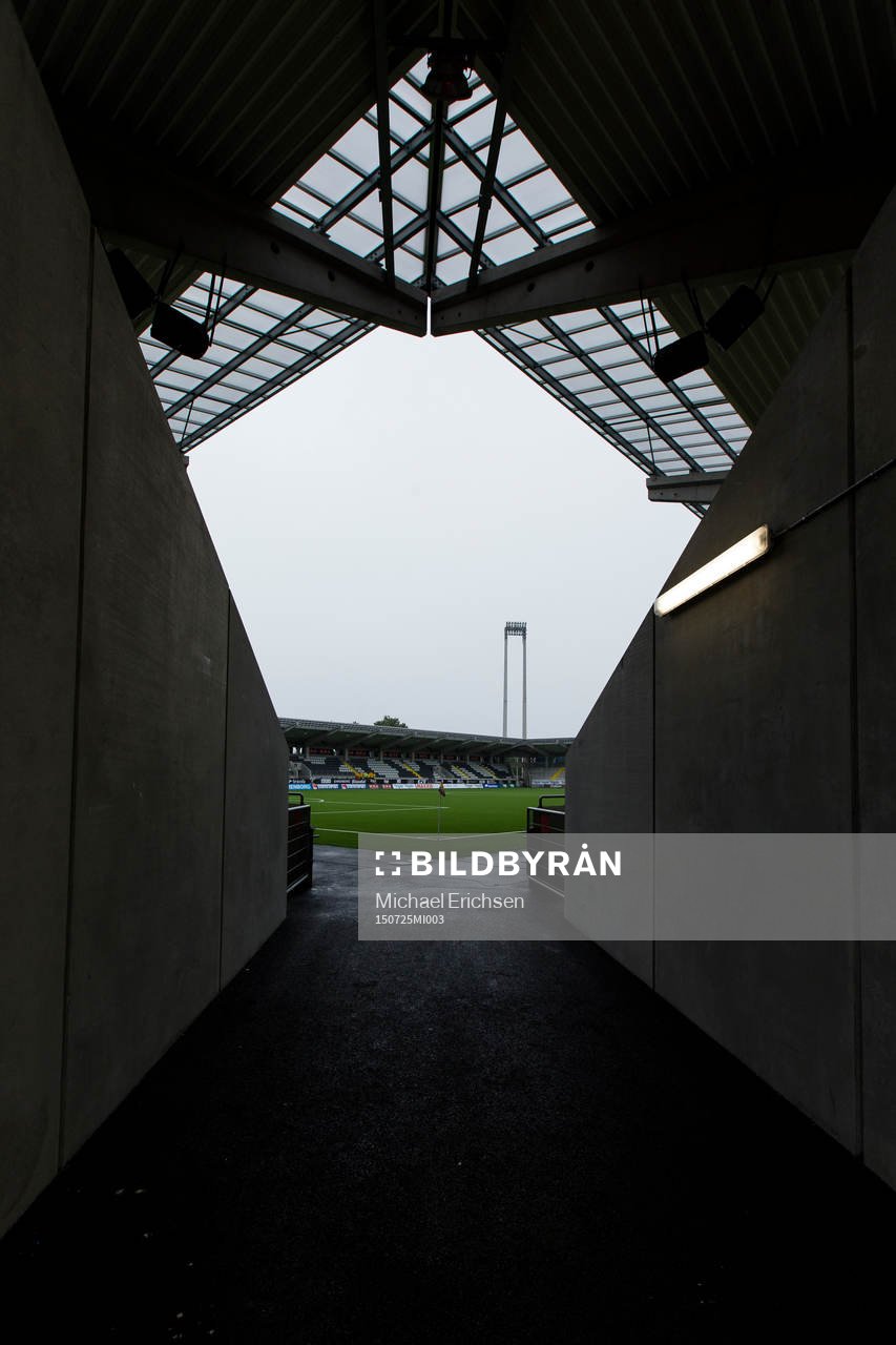 Bravida Arena innan fotbollsmatchen i Allsvenskan mellan