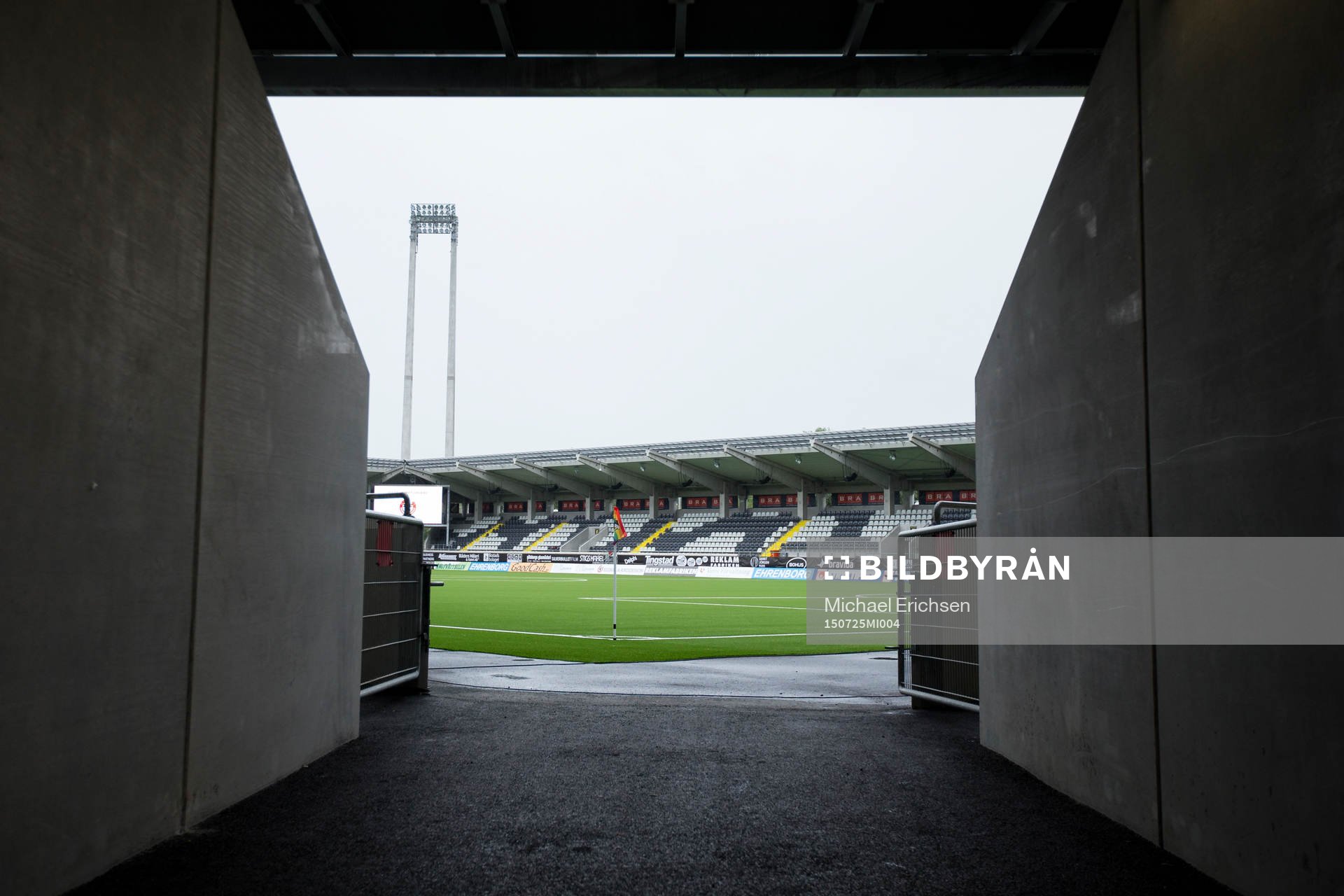 Bravida Arena innan fotbollsmatchen i Allsvenskan mellan