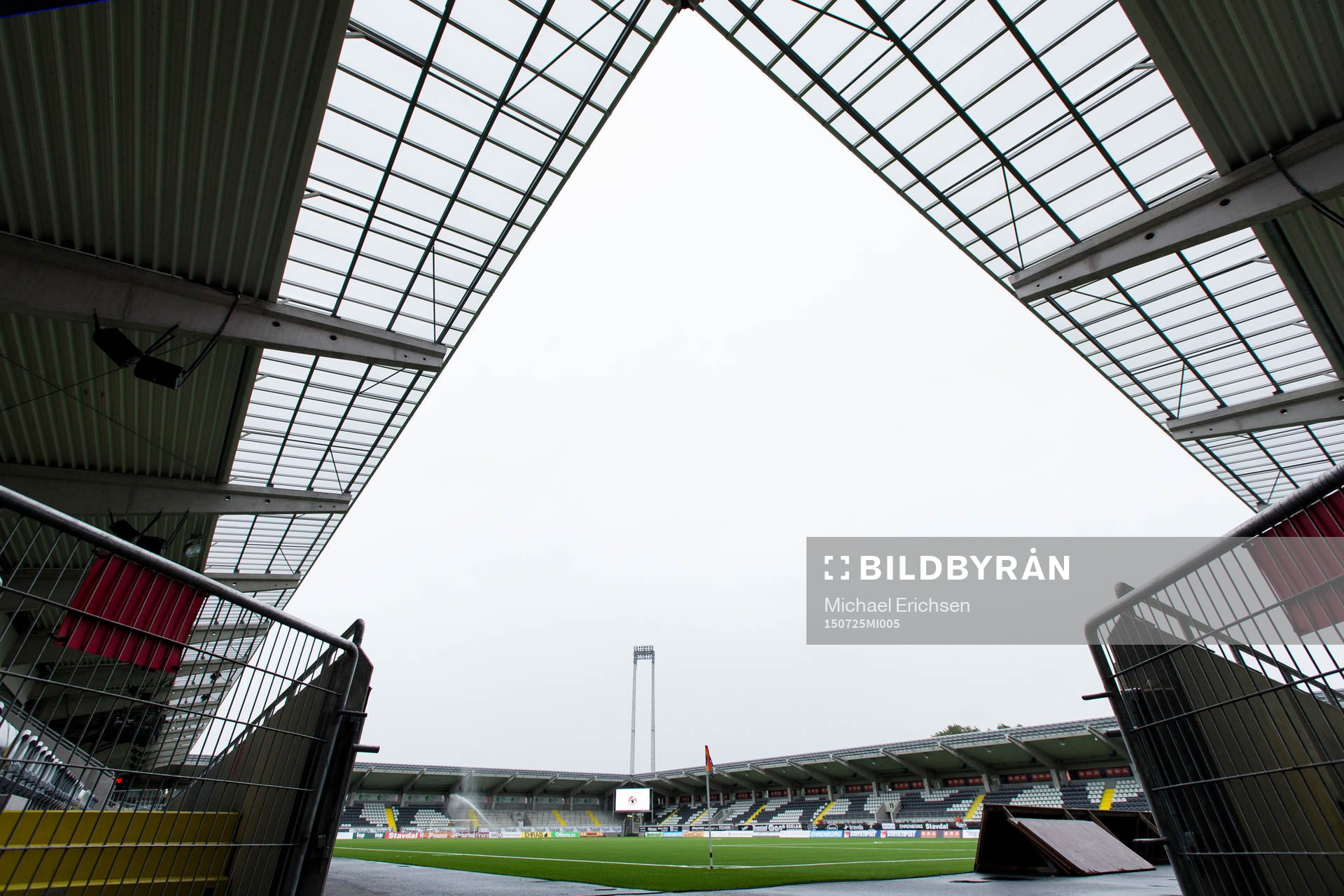 Bravida Arena innan fotbollsmatchen i Allsvenskan mellan