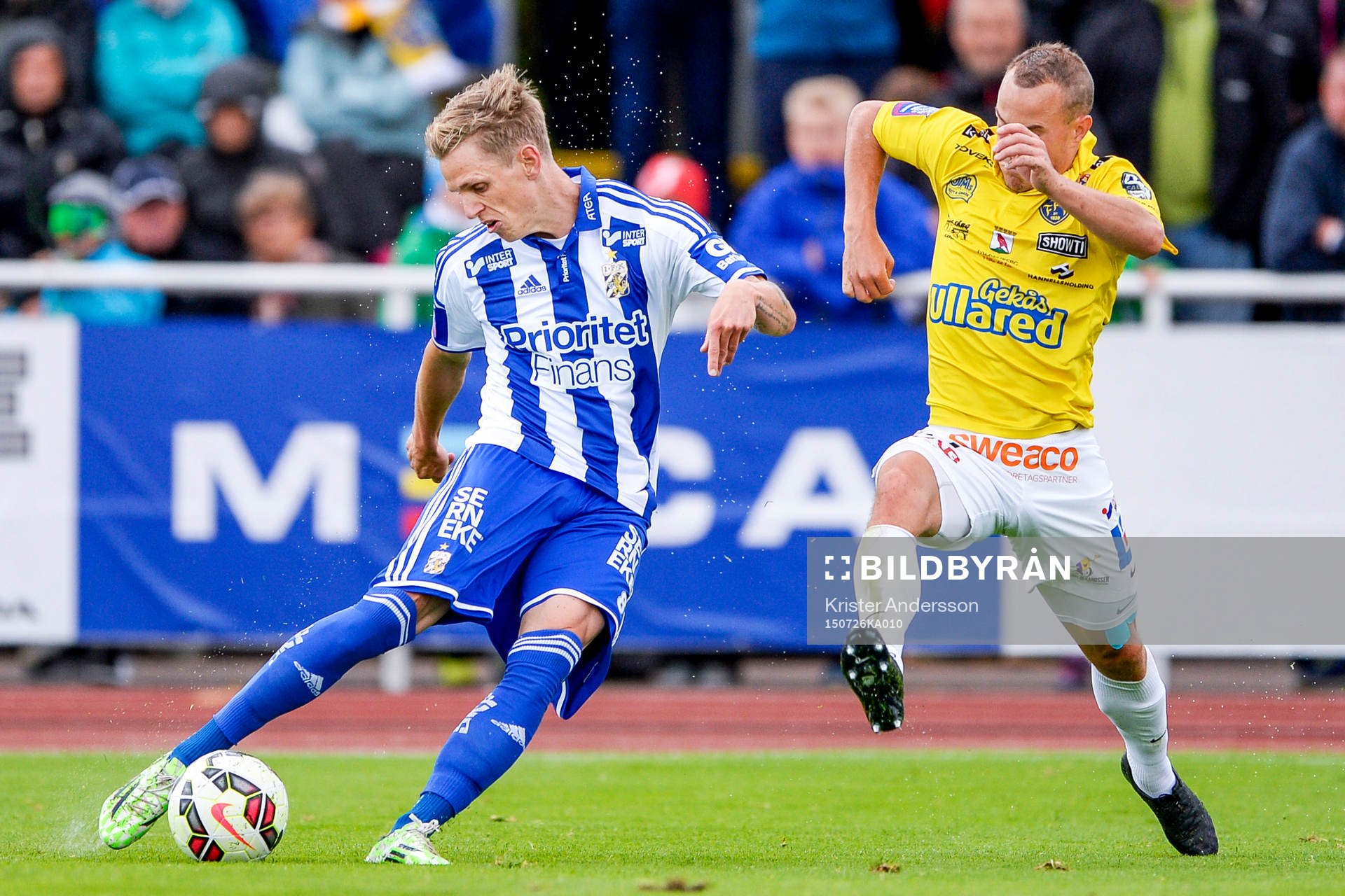 IFK Göteborgs Sören Rieks provar skott