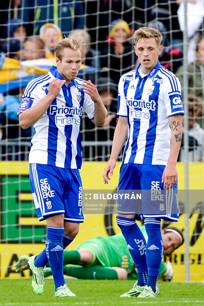 IFK Göteborgs Gustav Engvall och Sören Rieks deppar