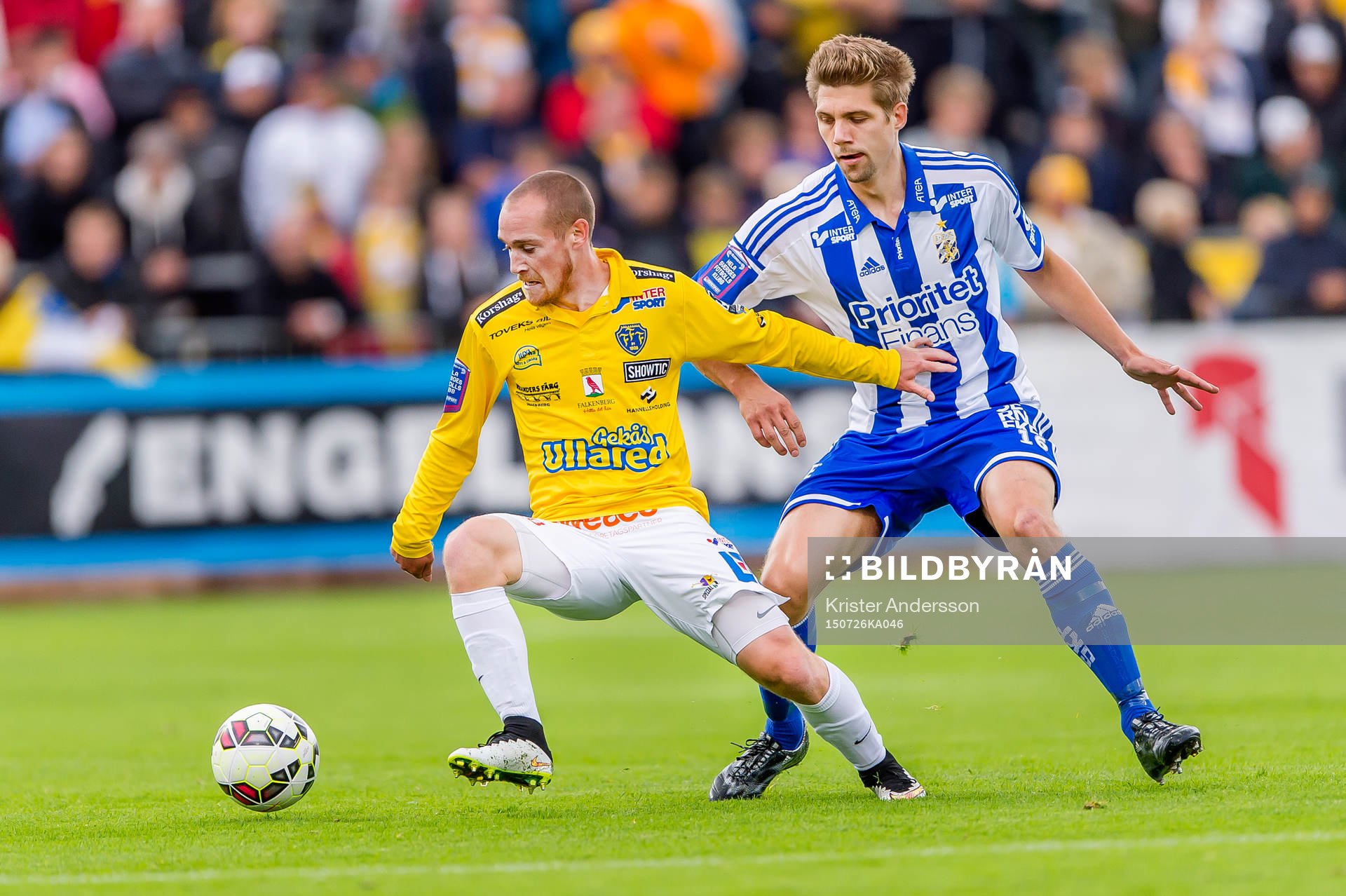 under fotbollsmatchen i Allsvenskan mellan Falkenberg och