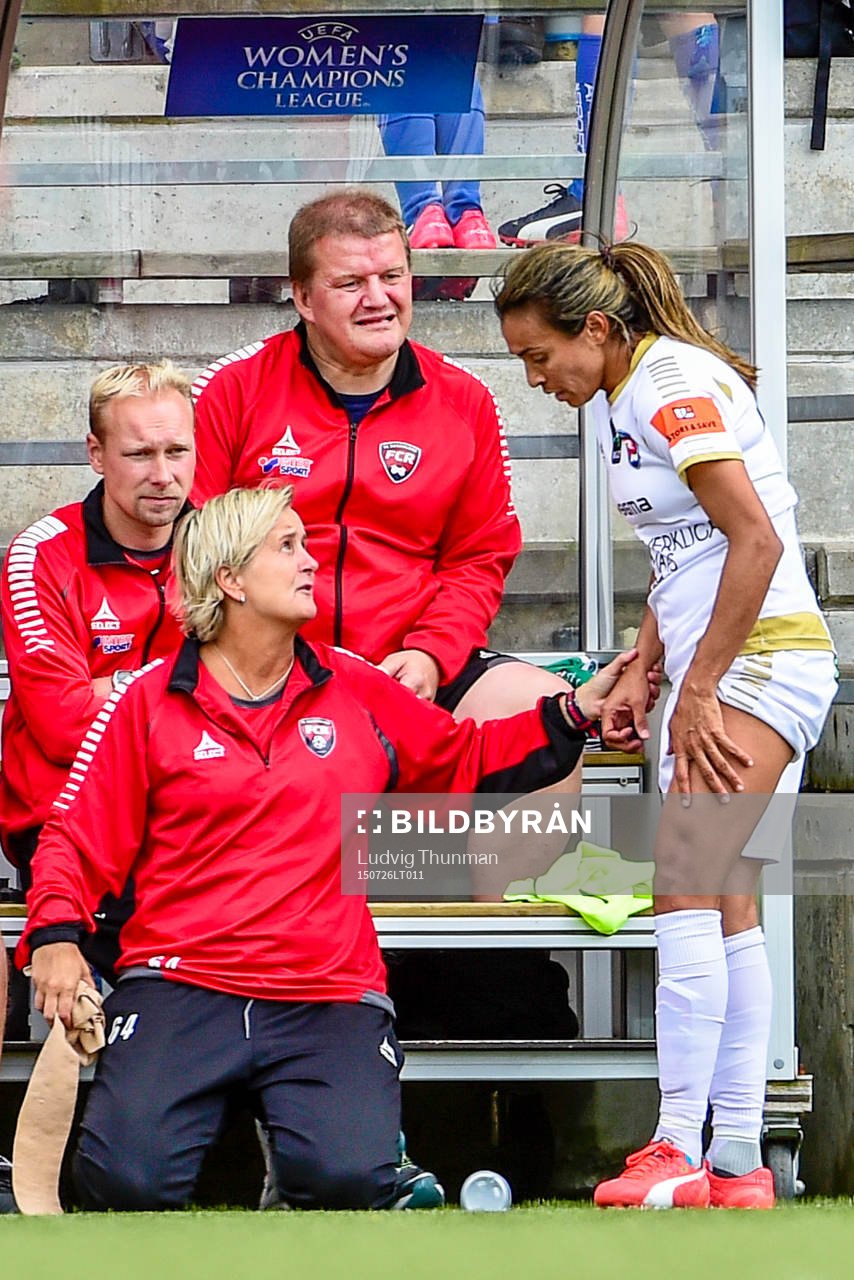 Rosengårds Marta Viera Da Silva byts ut och får vård på