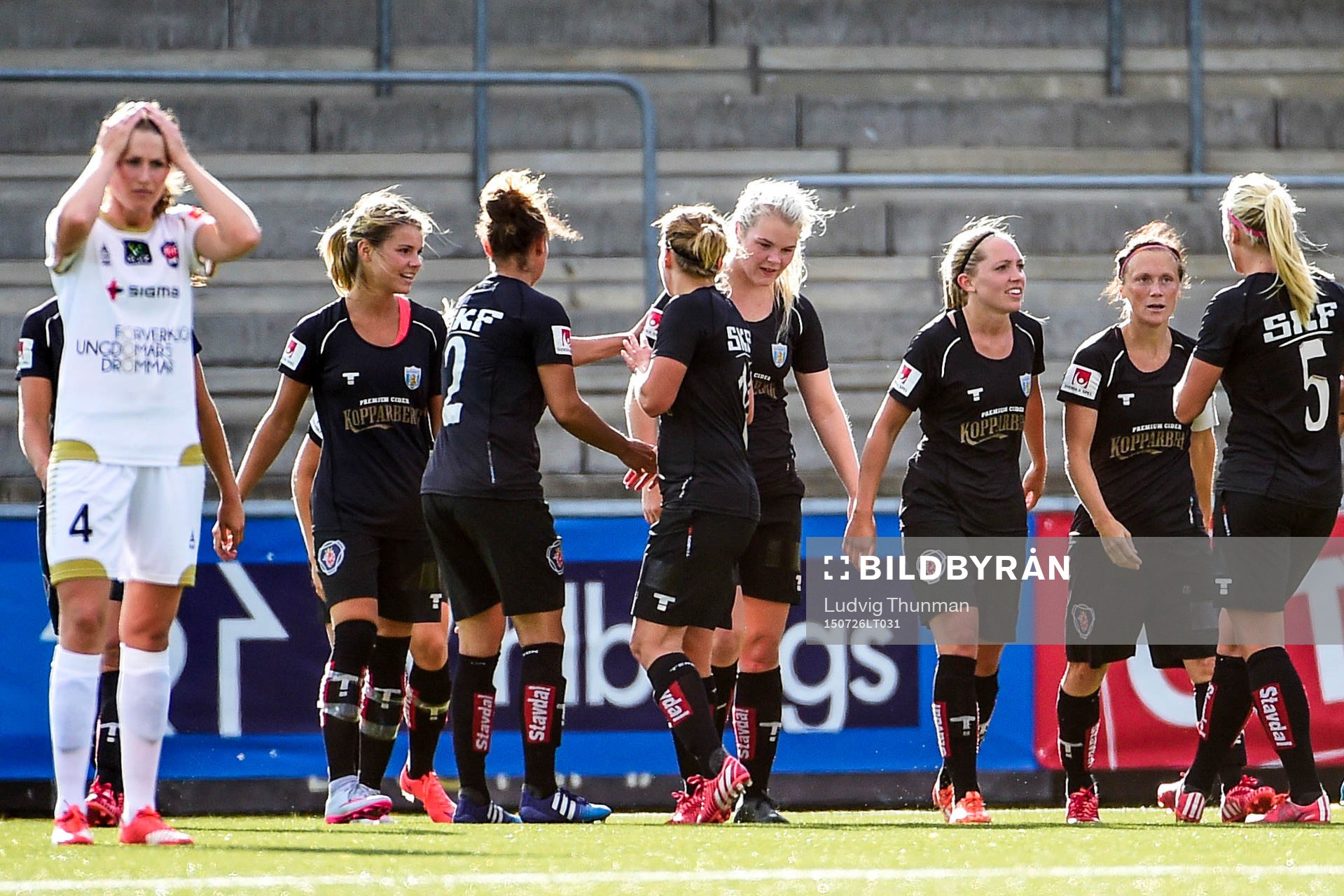 Göteborgs spelare jublar