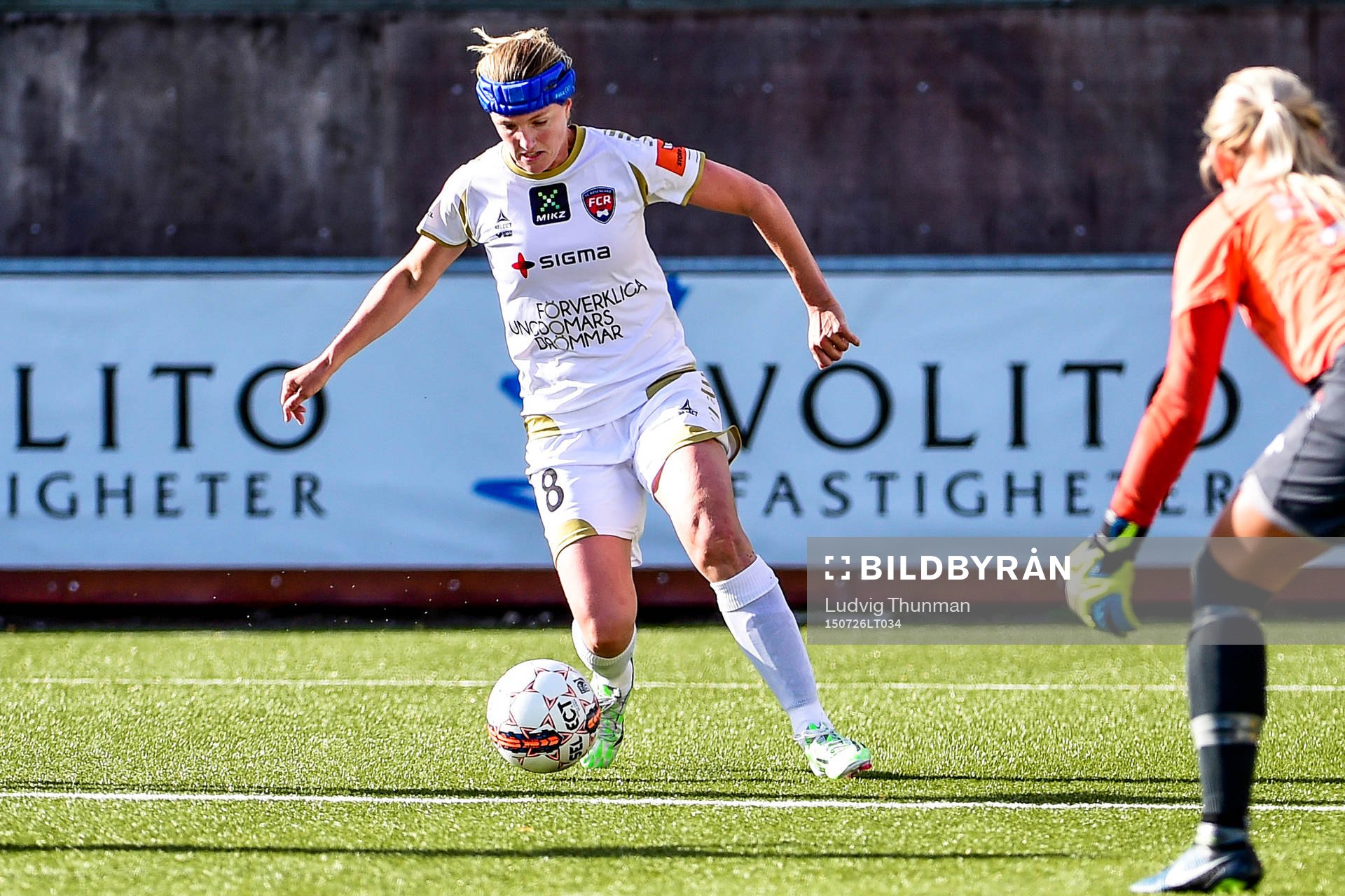 FC Rosengårds Kirsten van de Ven fri mot Göteborgs