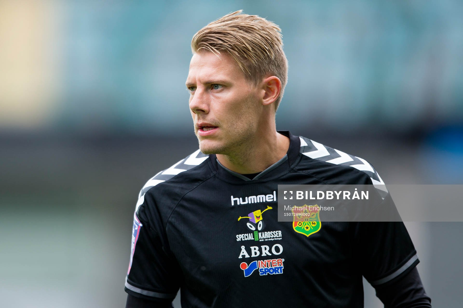 GAIS Patrik Ingelsten innan fotbollsmatchen i Superettan