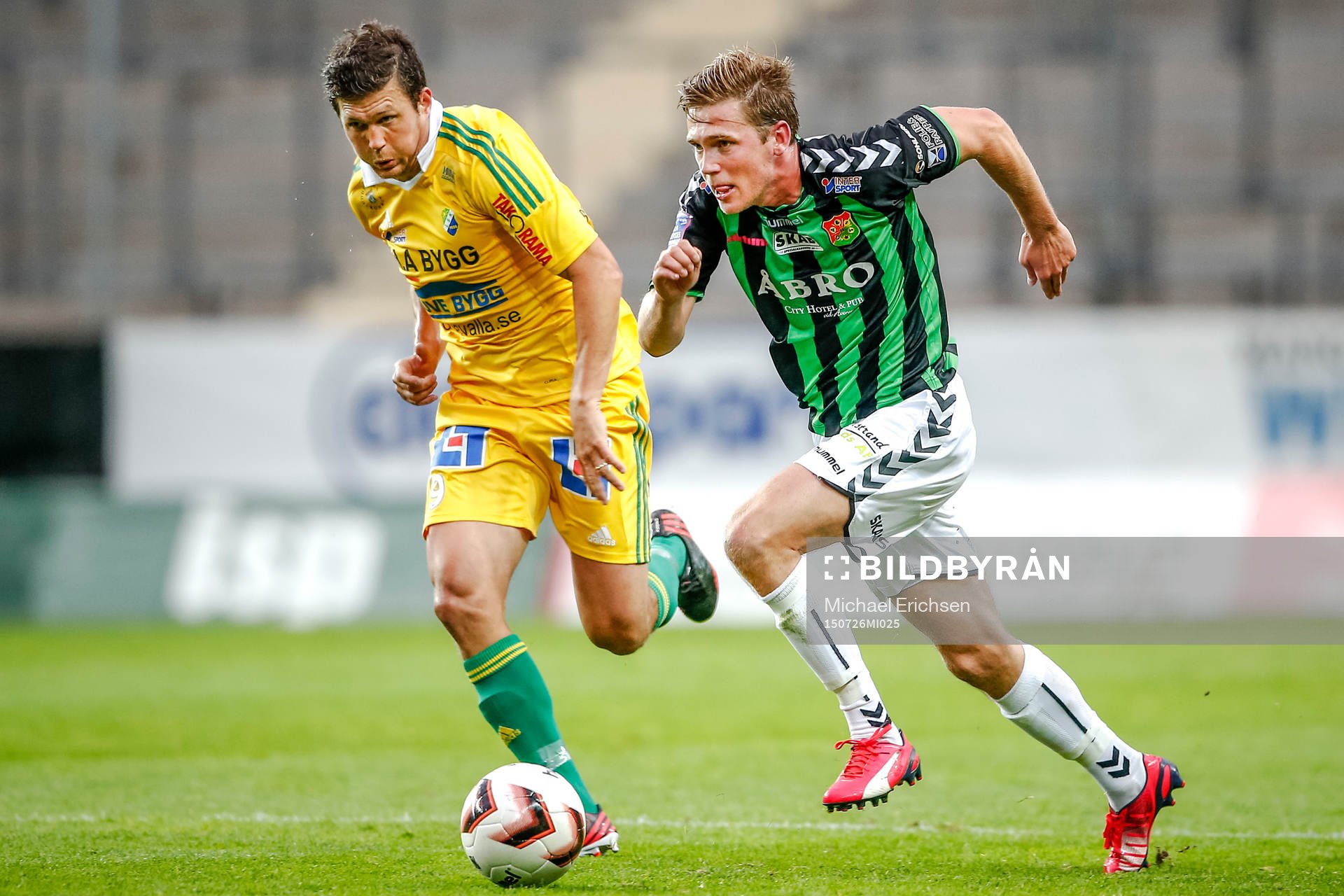 GAIS Arnar Bragi Bergsson och Ljungskiles Hannes Stiller