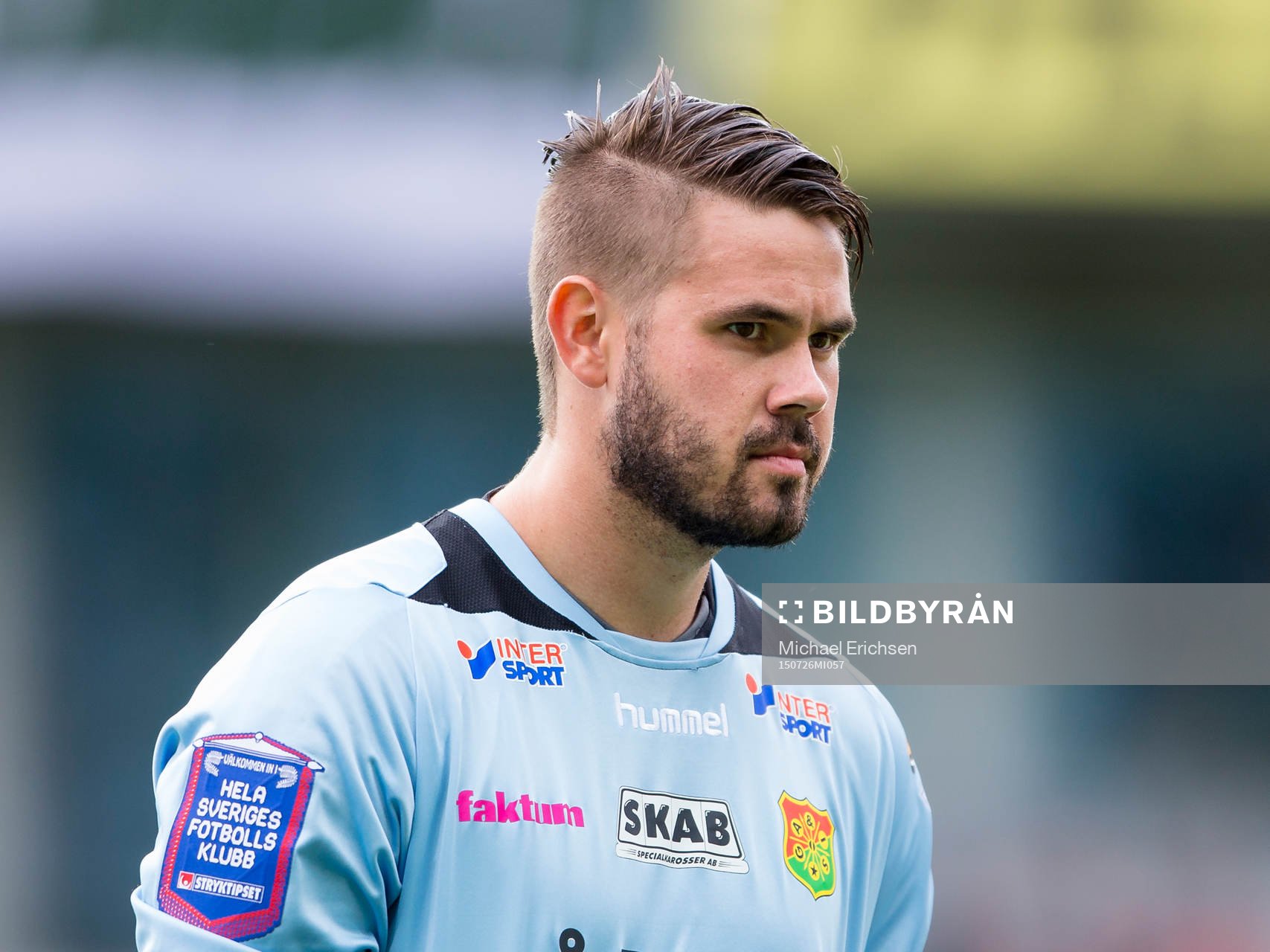 GAIS målvakt Tommi Vaiho innan fotbollsmatchen i