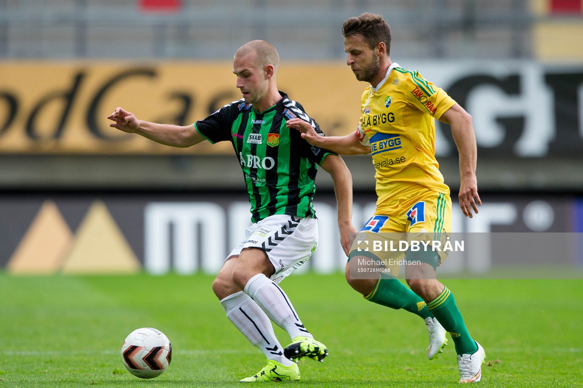 GAIS Sebastian Starke Hedlund mot Ljungskiles Admir Bajrovic