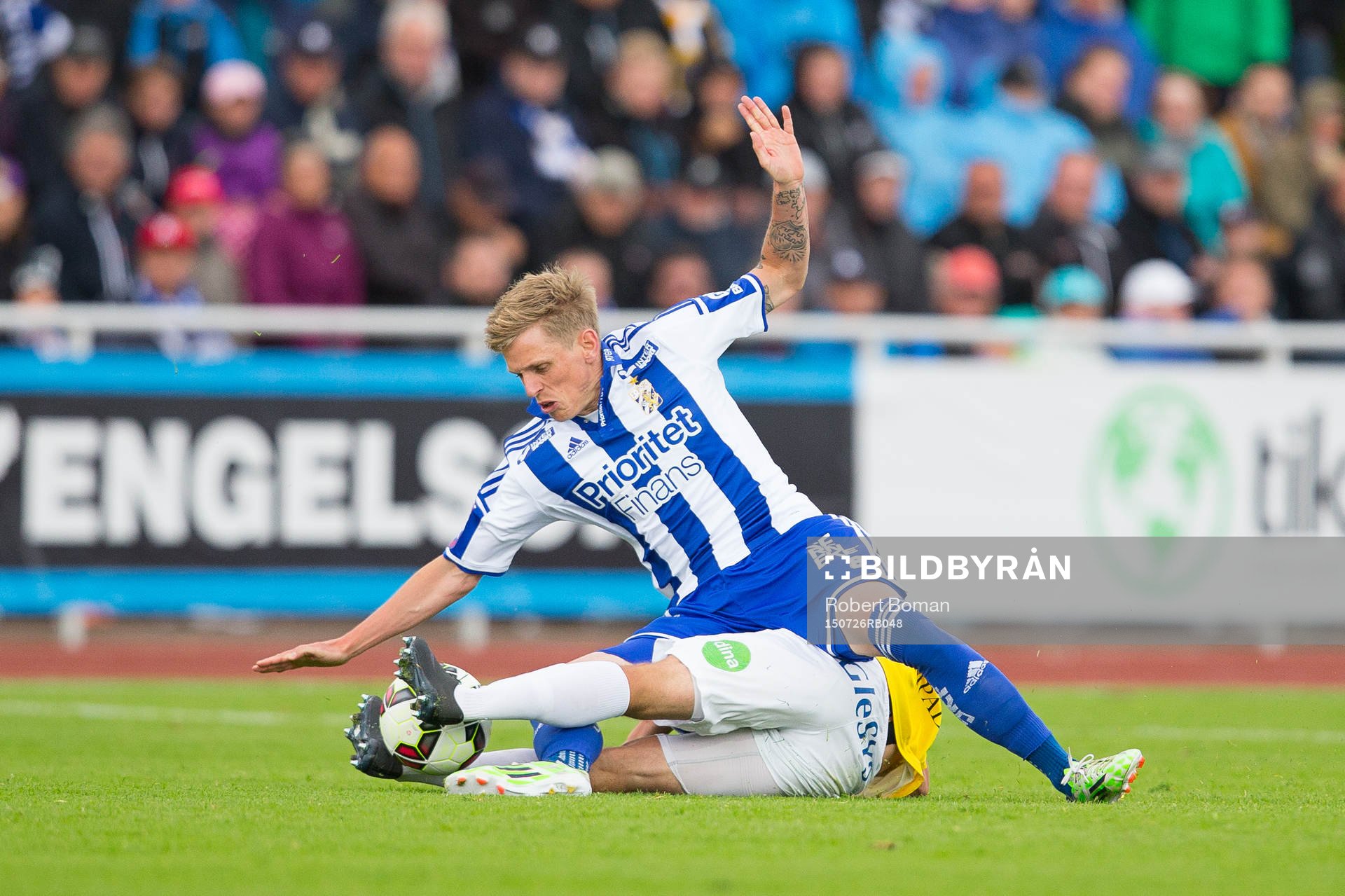 Göteborgs Søren Rieks och Falkenbergs Calle Wede (ligger