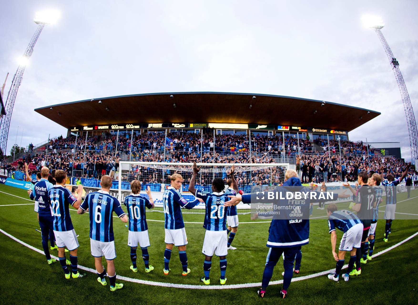 Djurgårdens Jesper Karlström, Daniel Berntsen, Sebastian