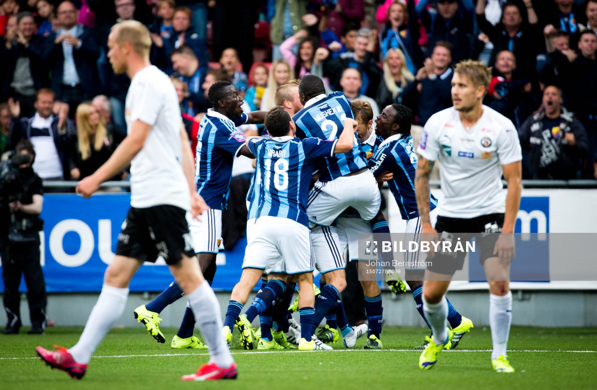 Djurgårdens Jesper Arvidsson jublar