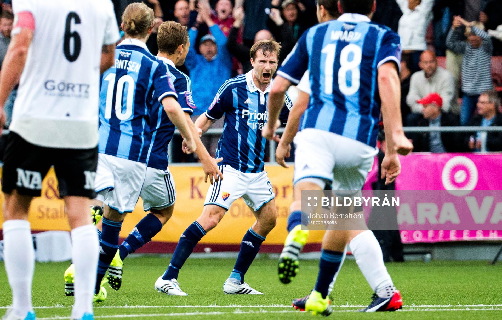 Djurgårdens Jesper Arvidsson jublar