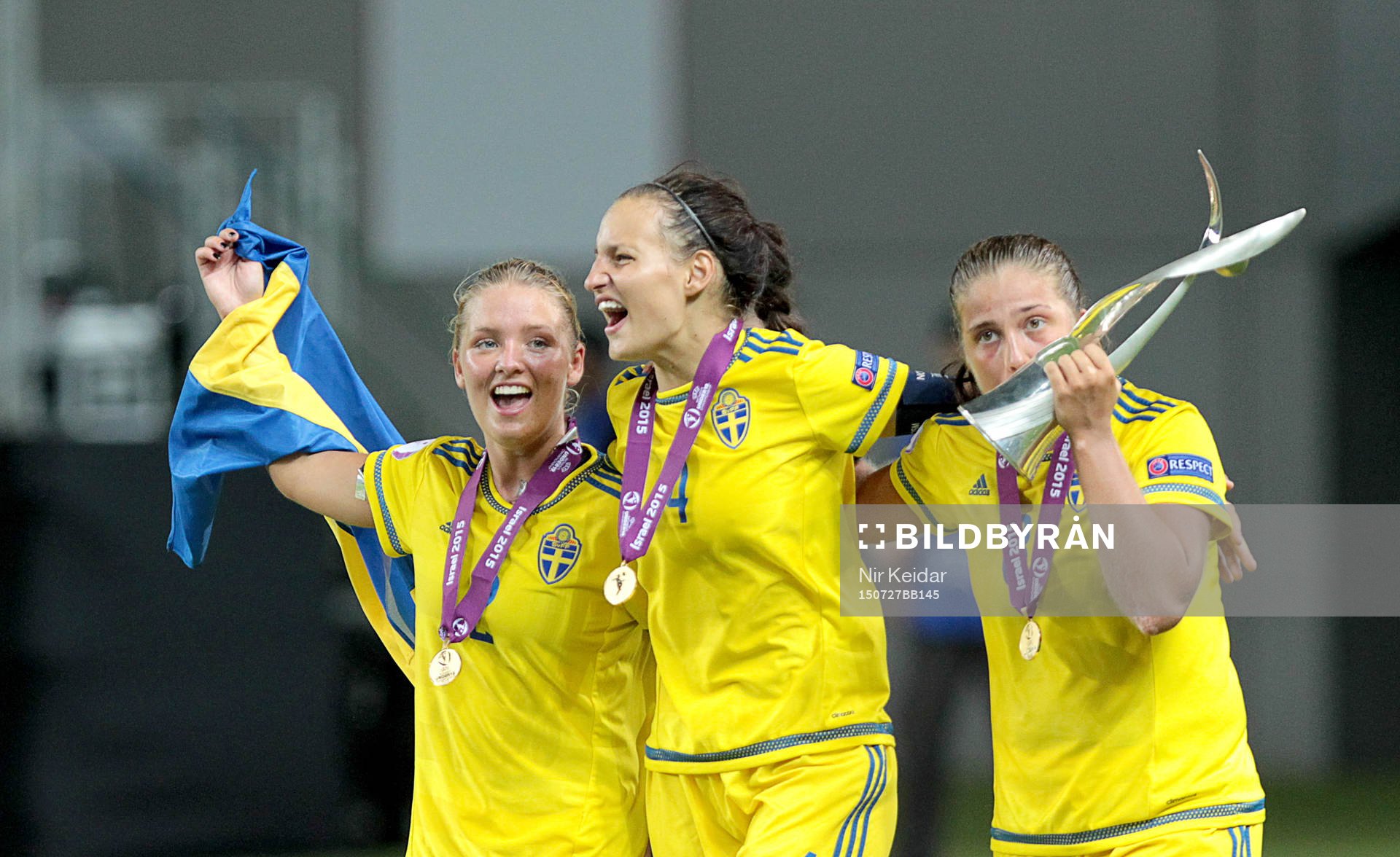 Sveriges Ronja Aronsson, Nathalie Björn och Filippa