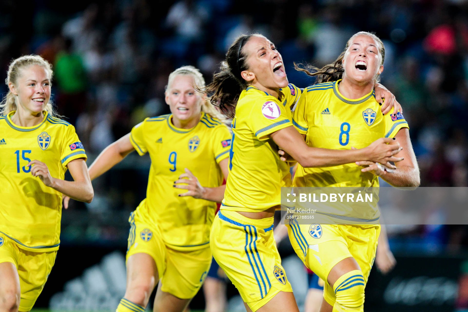 Sverige Maja Göthberg, Stina Blackstenius, Anna Oskarsson