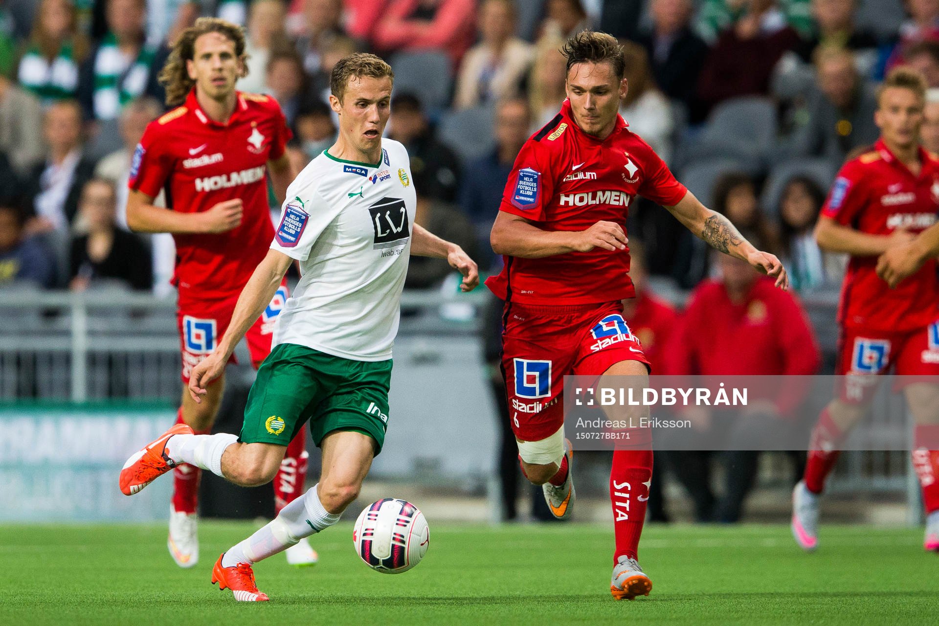 Hammarbys Fredrik Torsteinbö och Norrköpings Linus