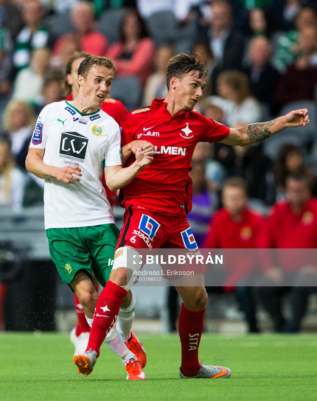 Hammarbys Fredrik Torsteinbö och Norrköpings Linus