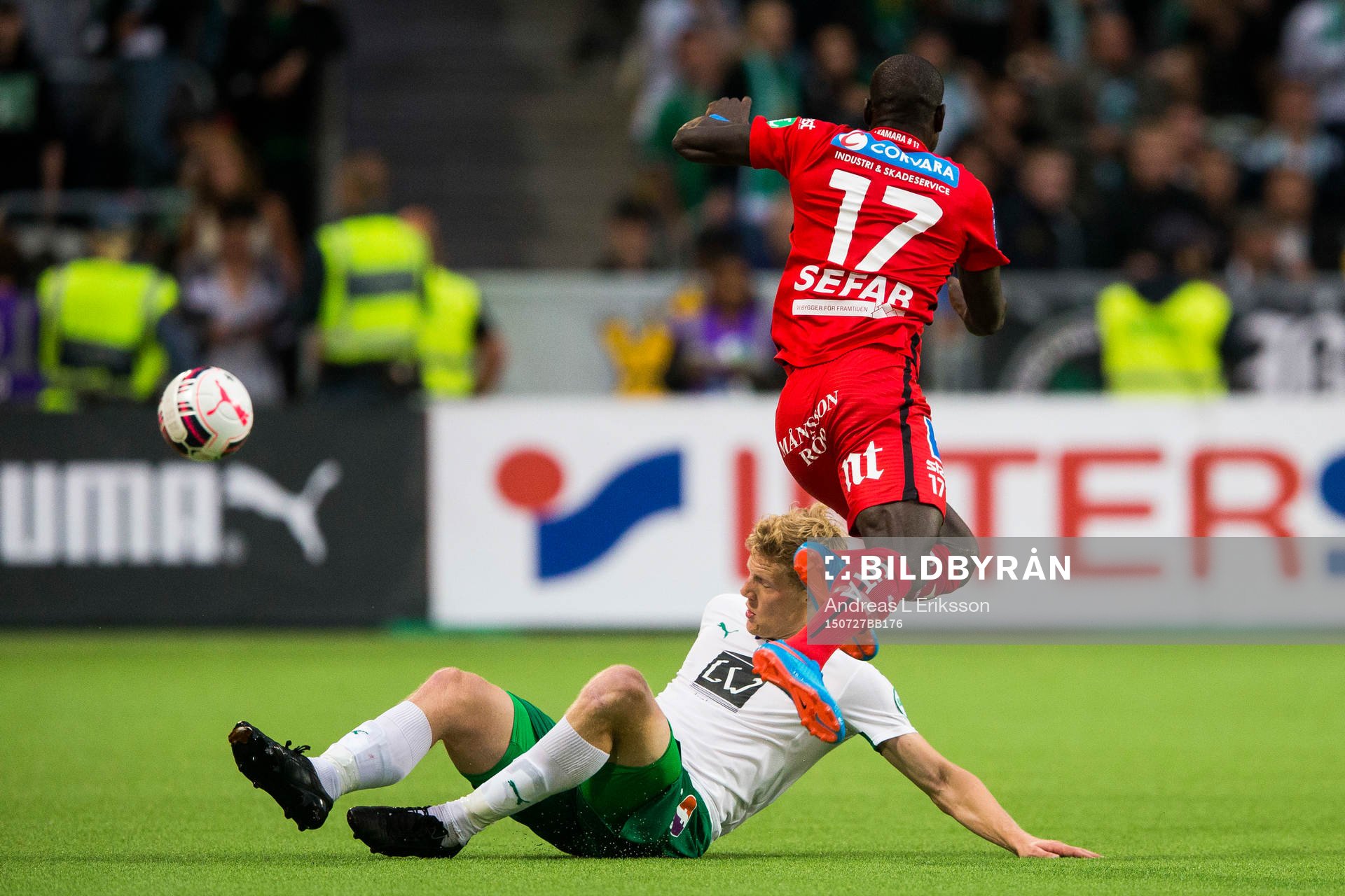 Norrköpings Alhaji Kamara hoppar över Hammarbys Lars