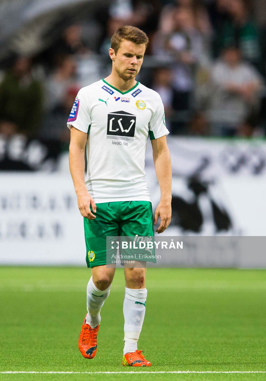 Hammarbys Måns Söderqvist ser deppig ut