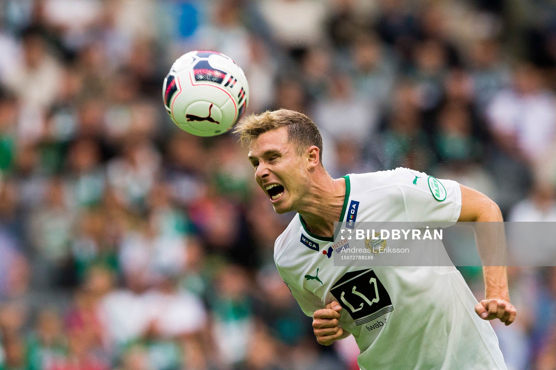 Hammarbys Richard Magyar med en nick