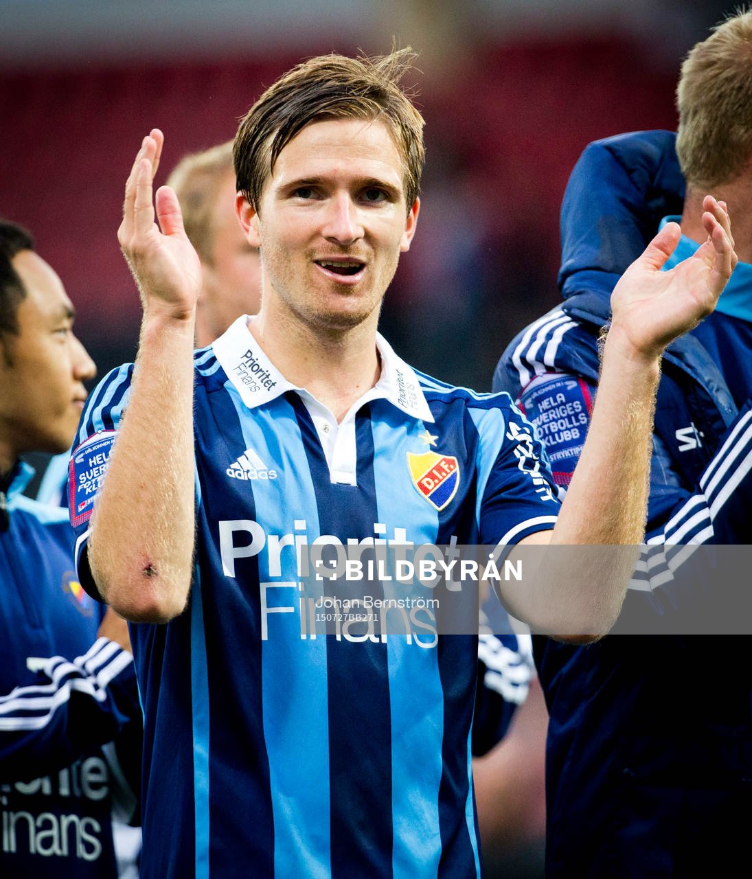 Matchens enda målskytt Djurgårdens Jesper Arvidsson