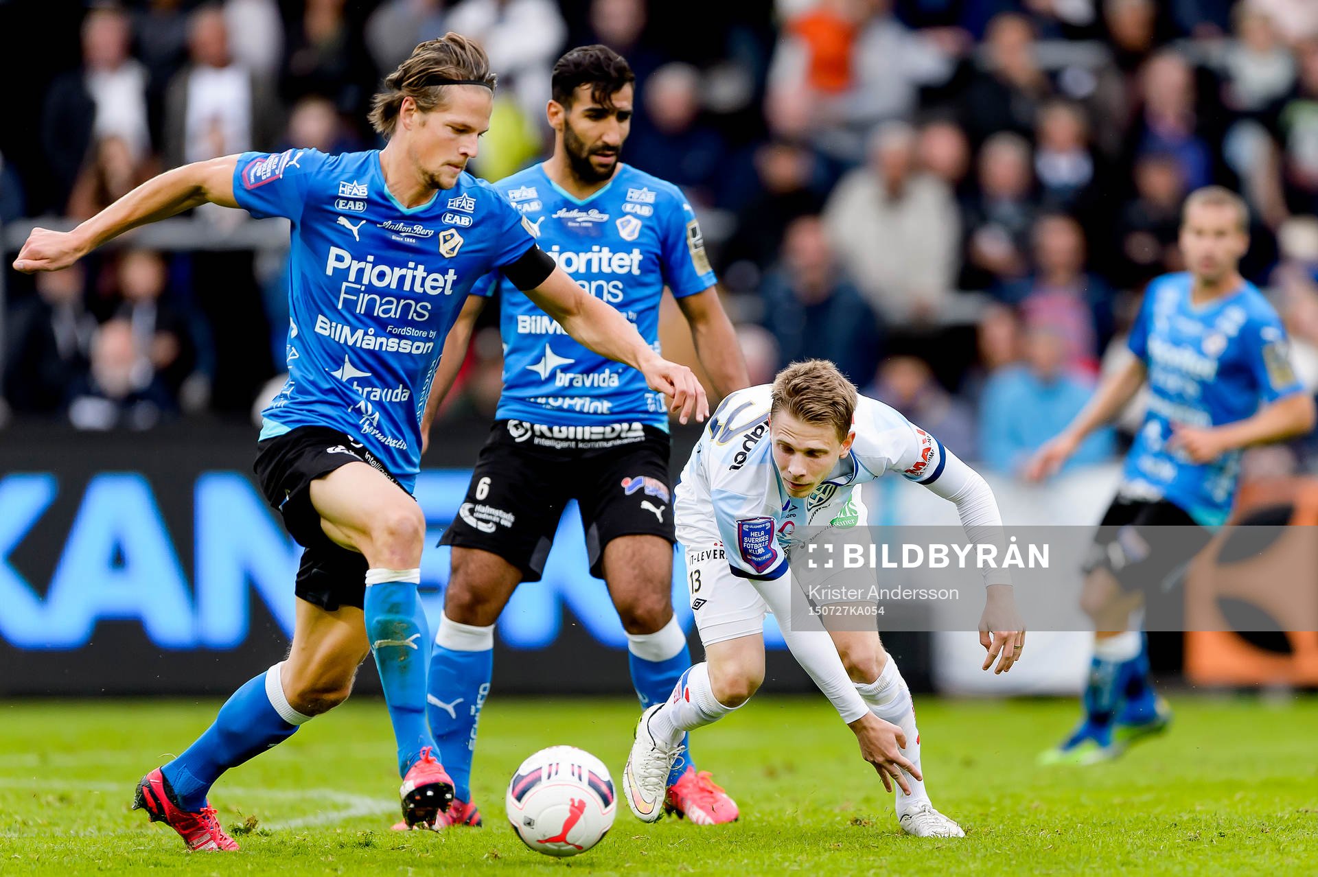 under en fotbollsmatch i Allsvenskan mellan Halmstad och