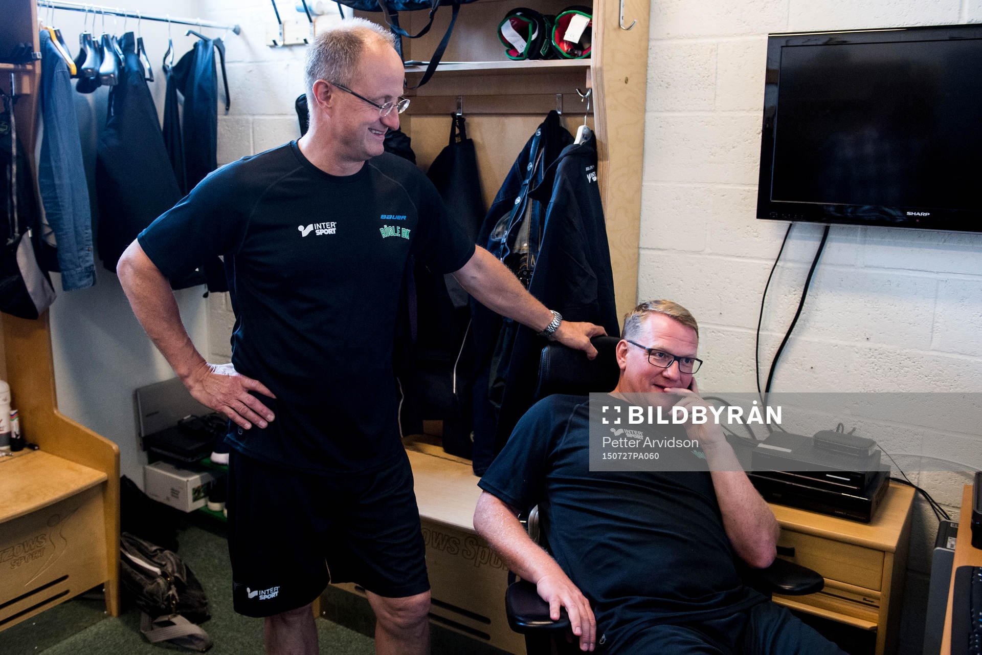 Rögles tränare Anders Eldebrink och Magnus Bogren