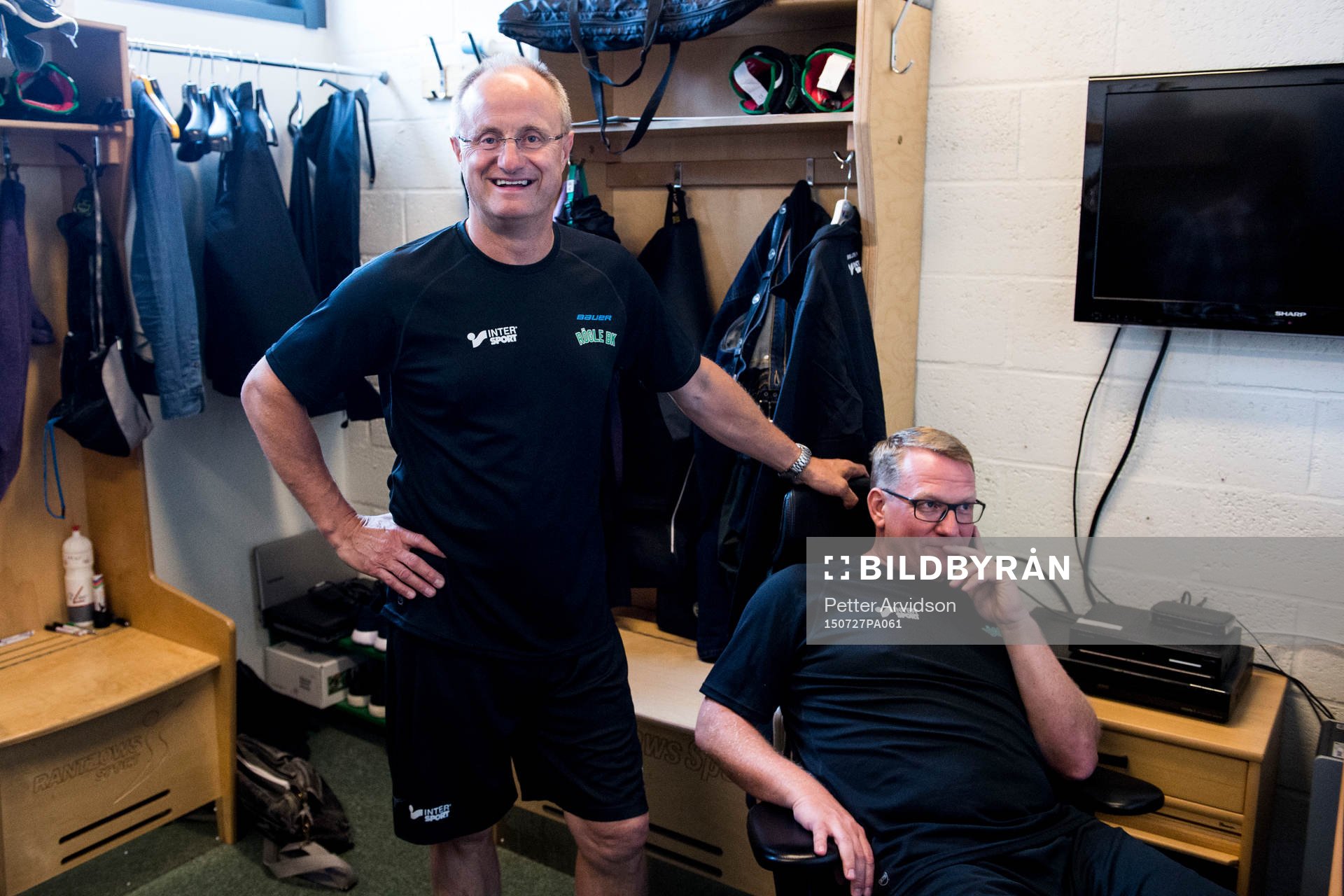 Rögles tränare Anders Eldebrink och Magnus Bogren