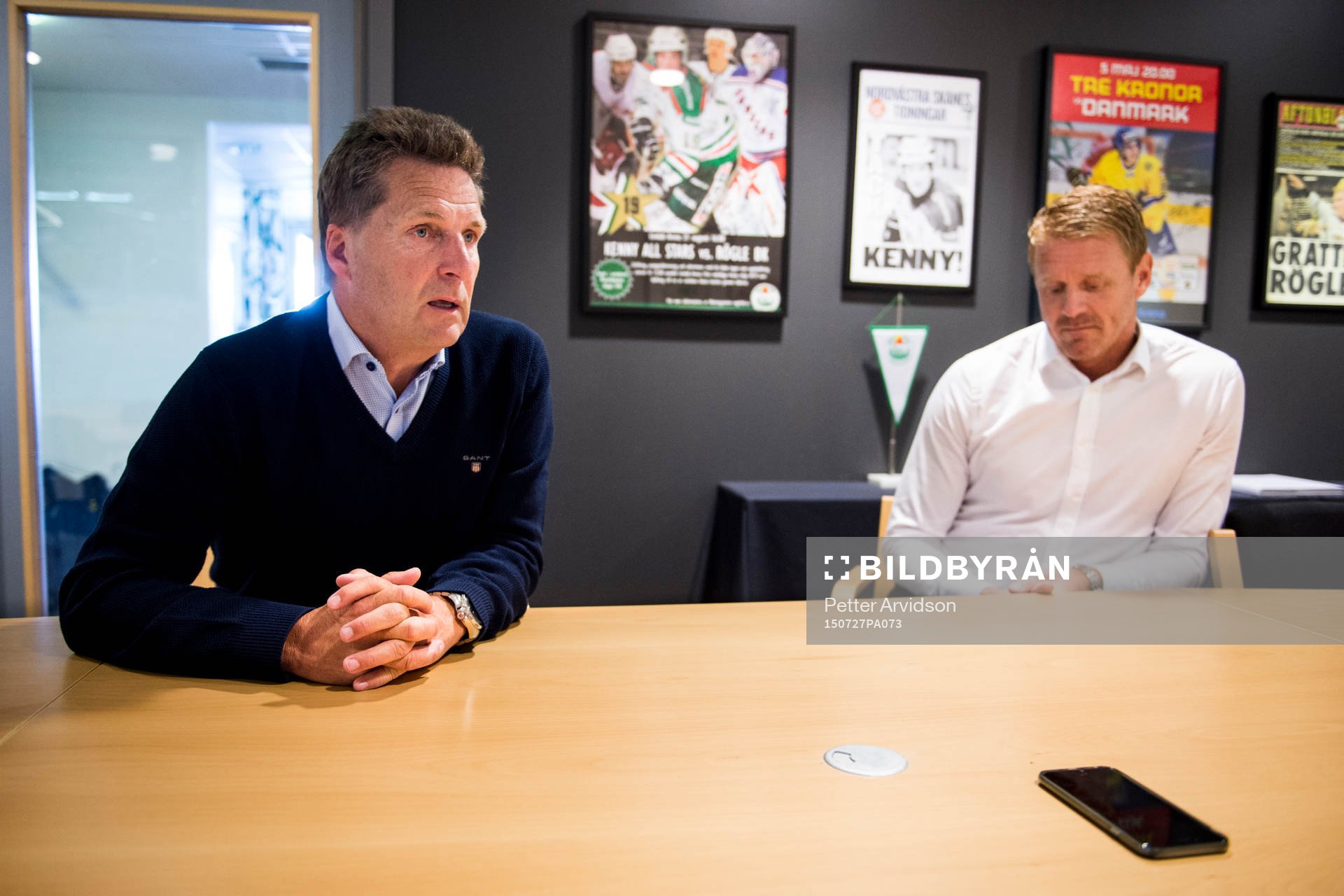 Rögle ordförande Håkan Eriksson och nya klubbdirektören