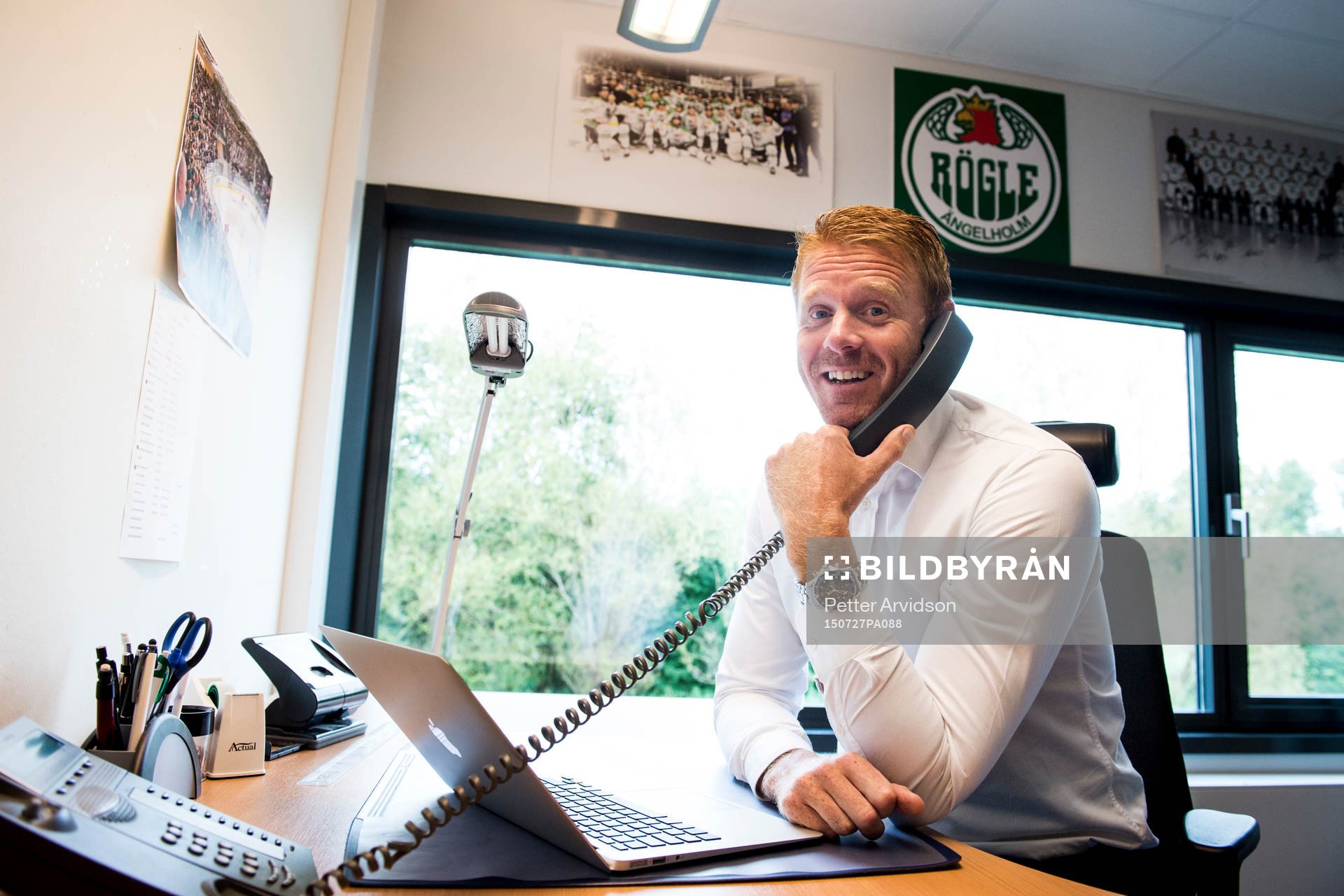 Rögles nya klubbdirektör Marcus Thuresson pratar i