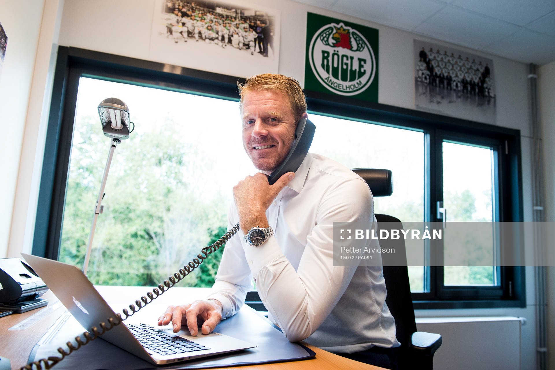 Rögles nya klubbdirektör Marcus Thuresson pratar i