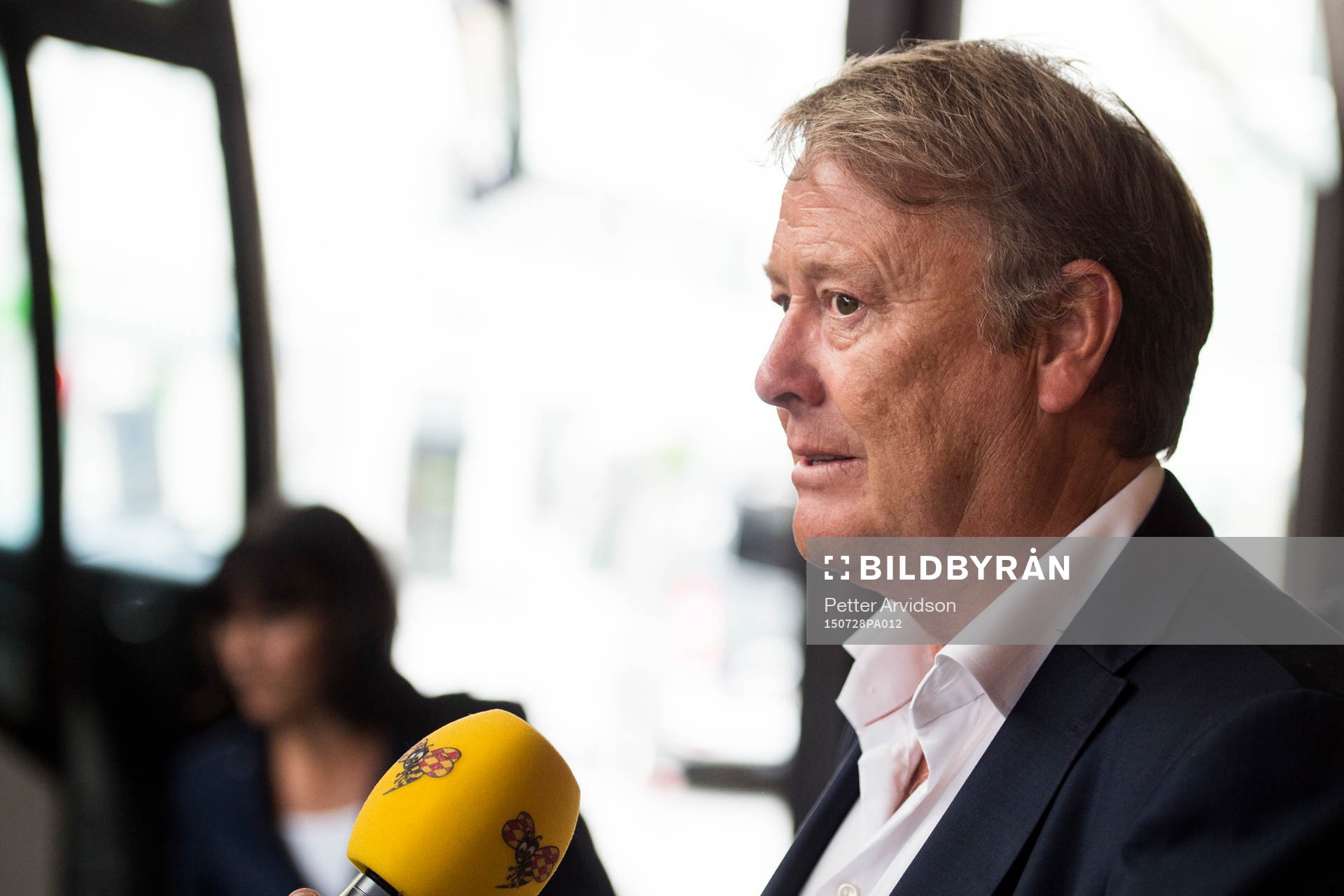 Malmö FFs tränare Åge Hareid blir intervjuad av