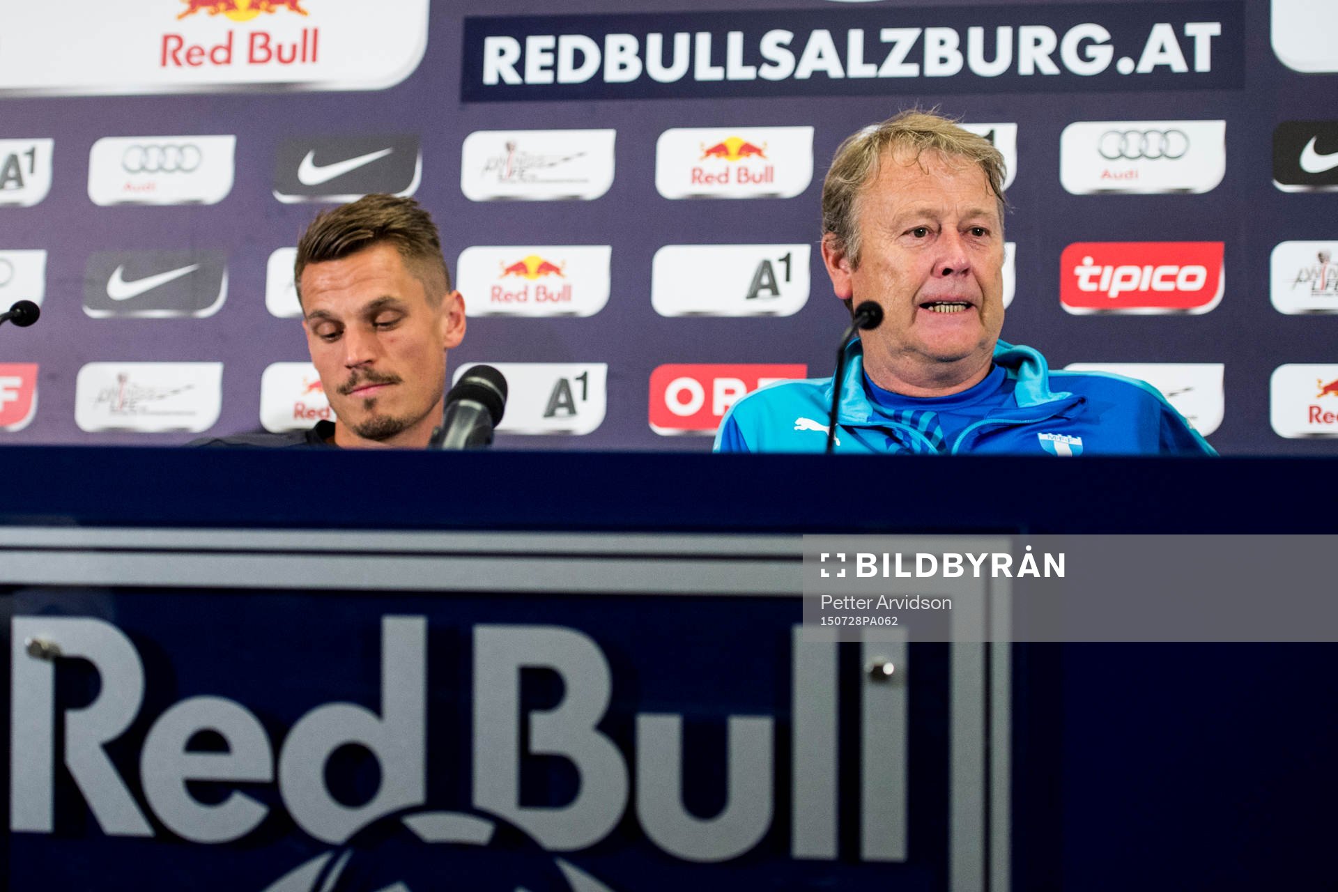 Malmö FFs Markus Rosenberg och tränare Åge Hareide