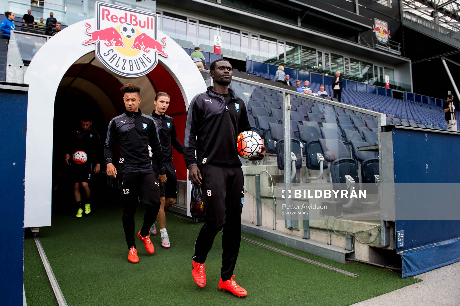Malmö FFs Tobias Sana, Pawel Cibicki och Enock Kofi Adu